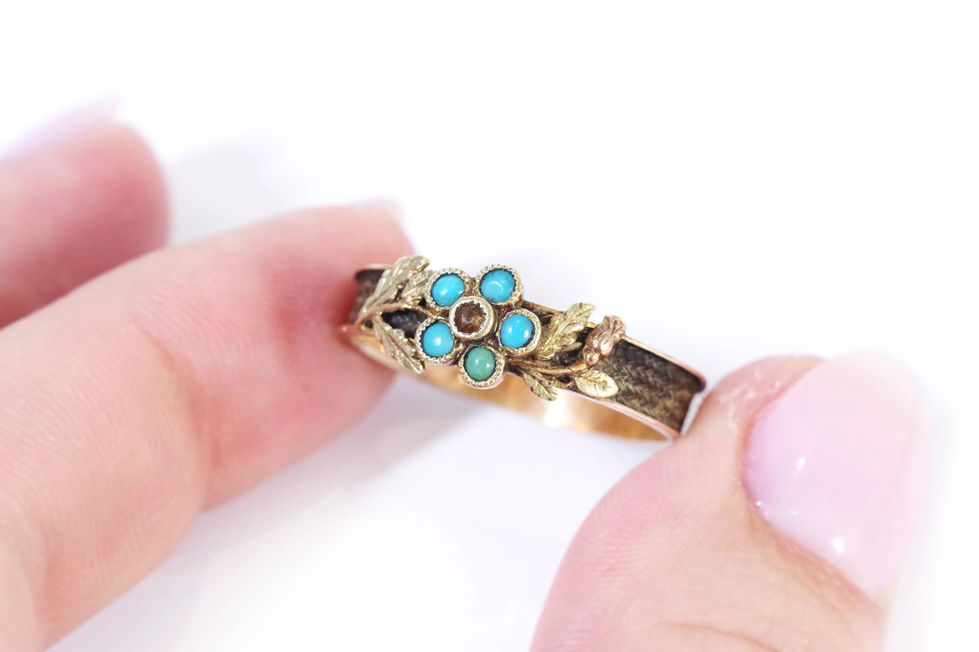 victorian forget me not ring