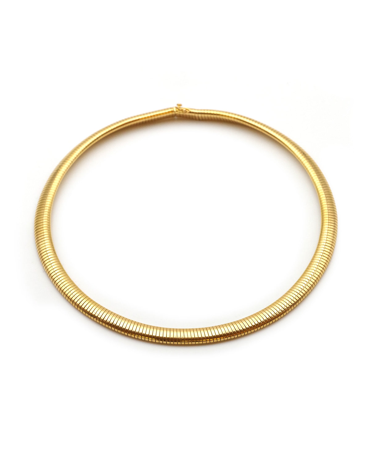 Gold tubogas necklace