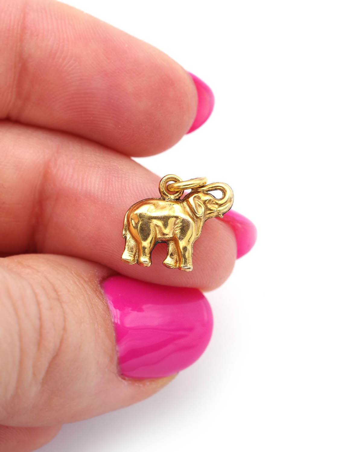 gold plated elephant pendant
