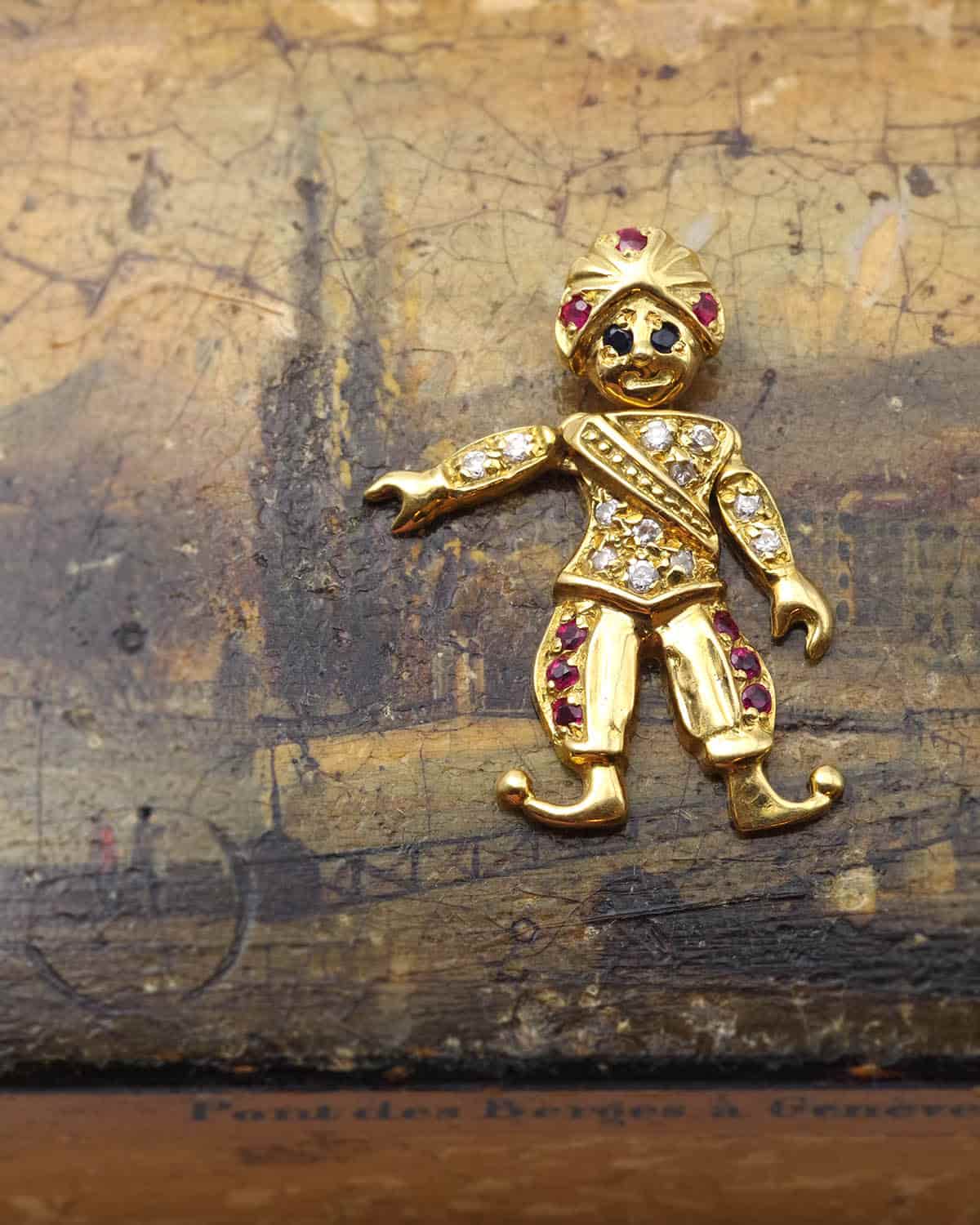 Pendentif rubis saphir sultan en or
