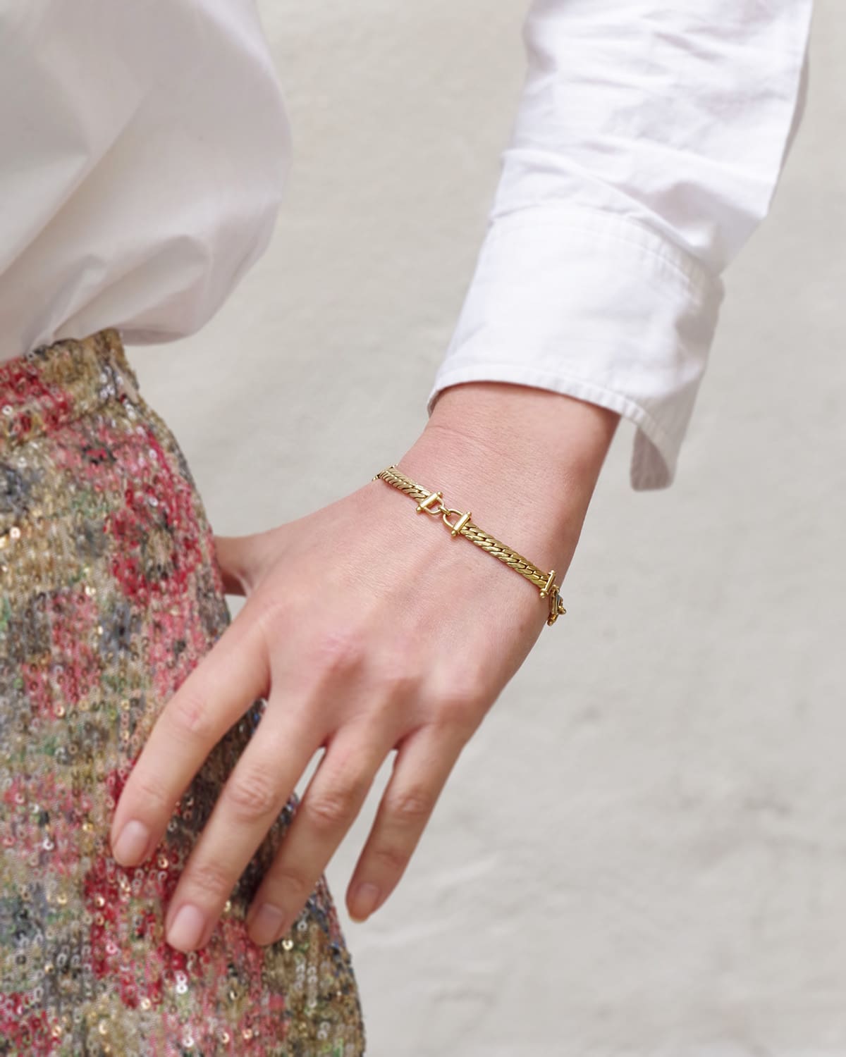 Pre owned horse bit bracelet in hermes style