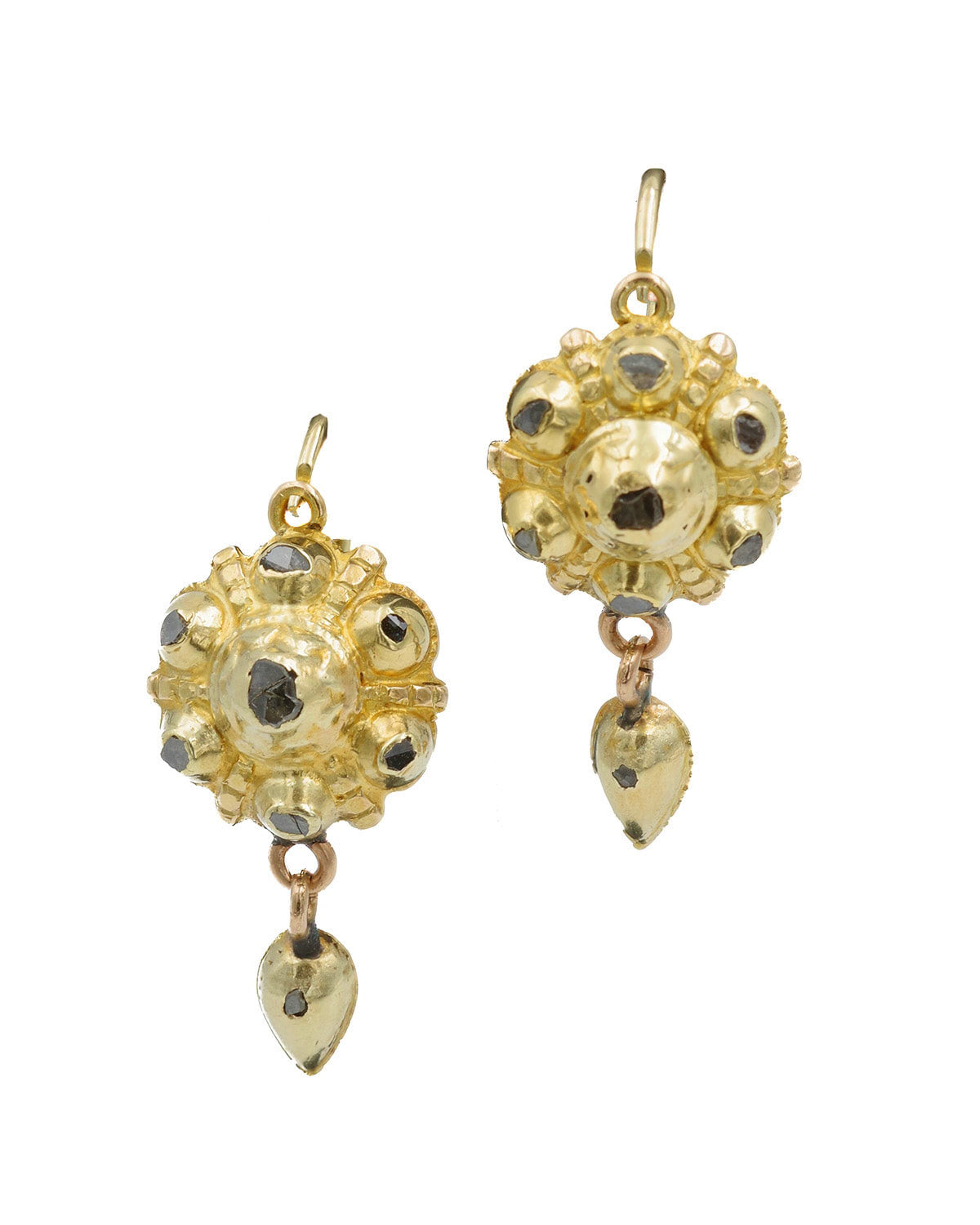 Boucles d'oreille ibériques diamants
