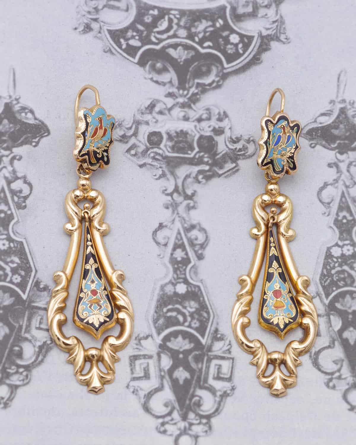 Boucles d'oreilles longues Louis-Philippe