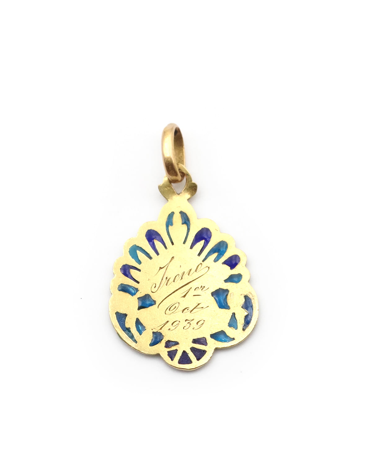 Art Nouveau Raphael angel medal