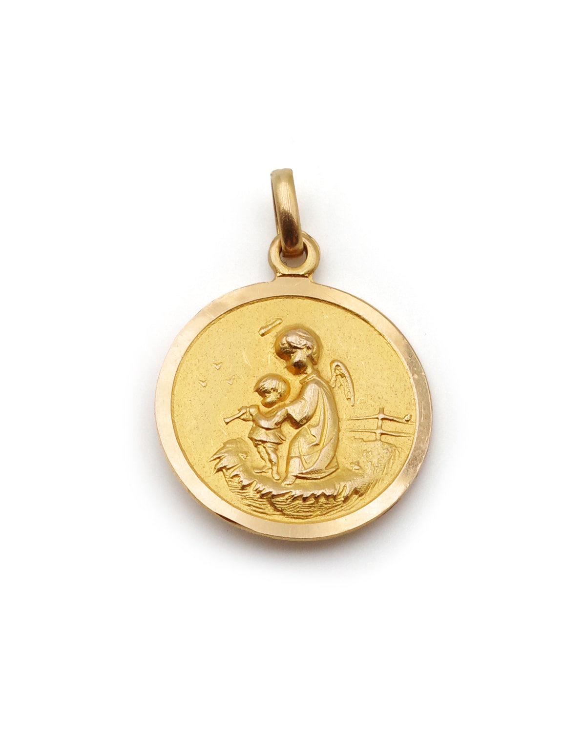 baptism medal in gold
