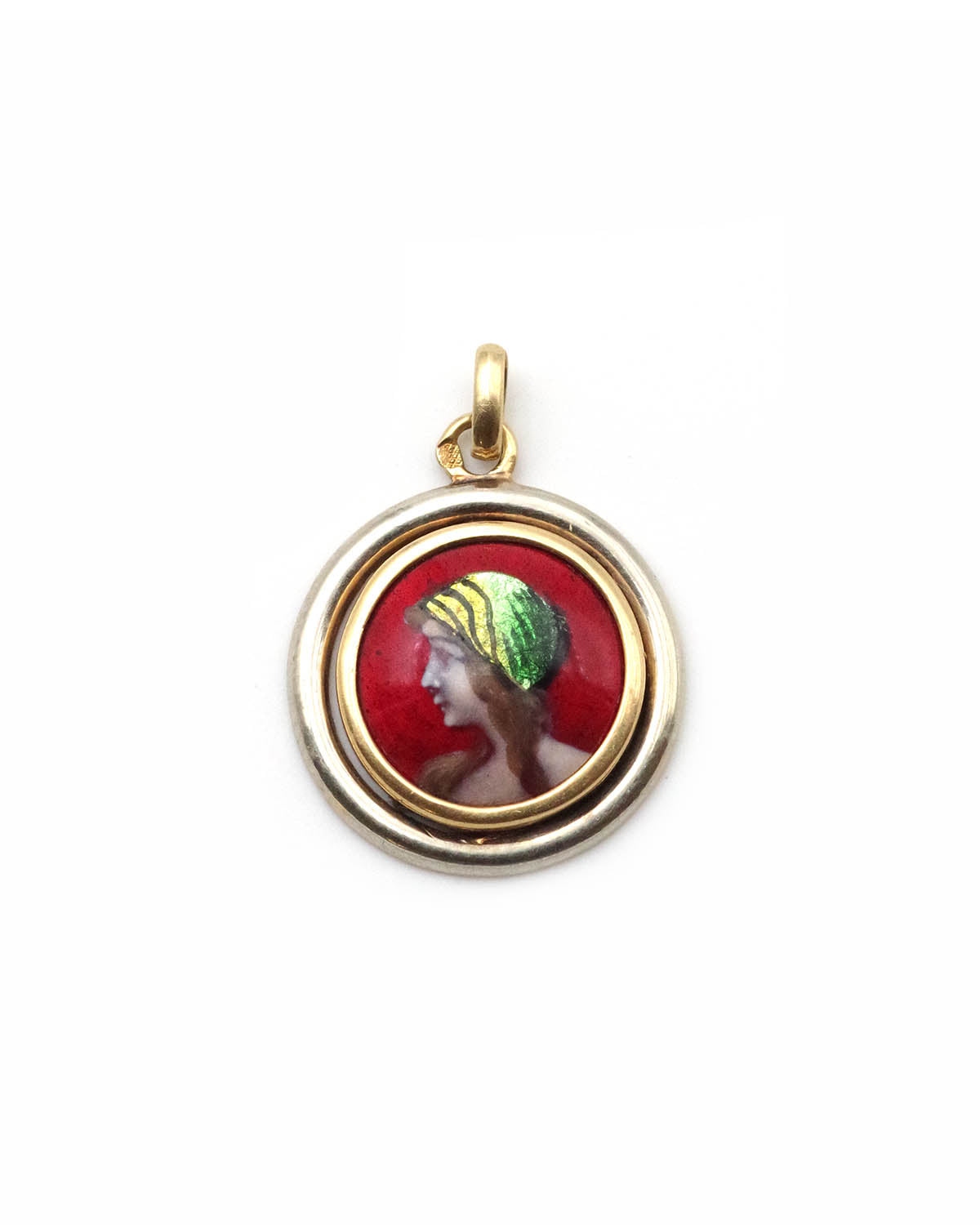 Médaille ancienne émail de Limoges