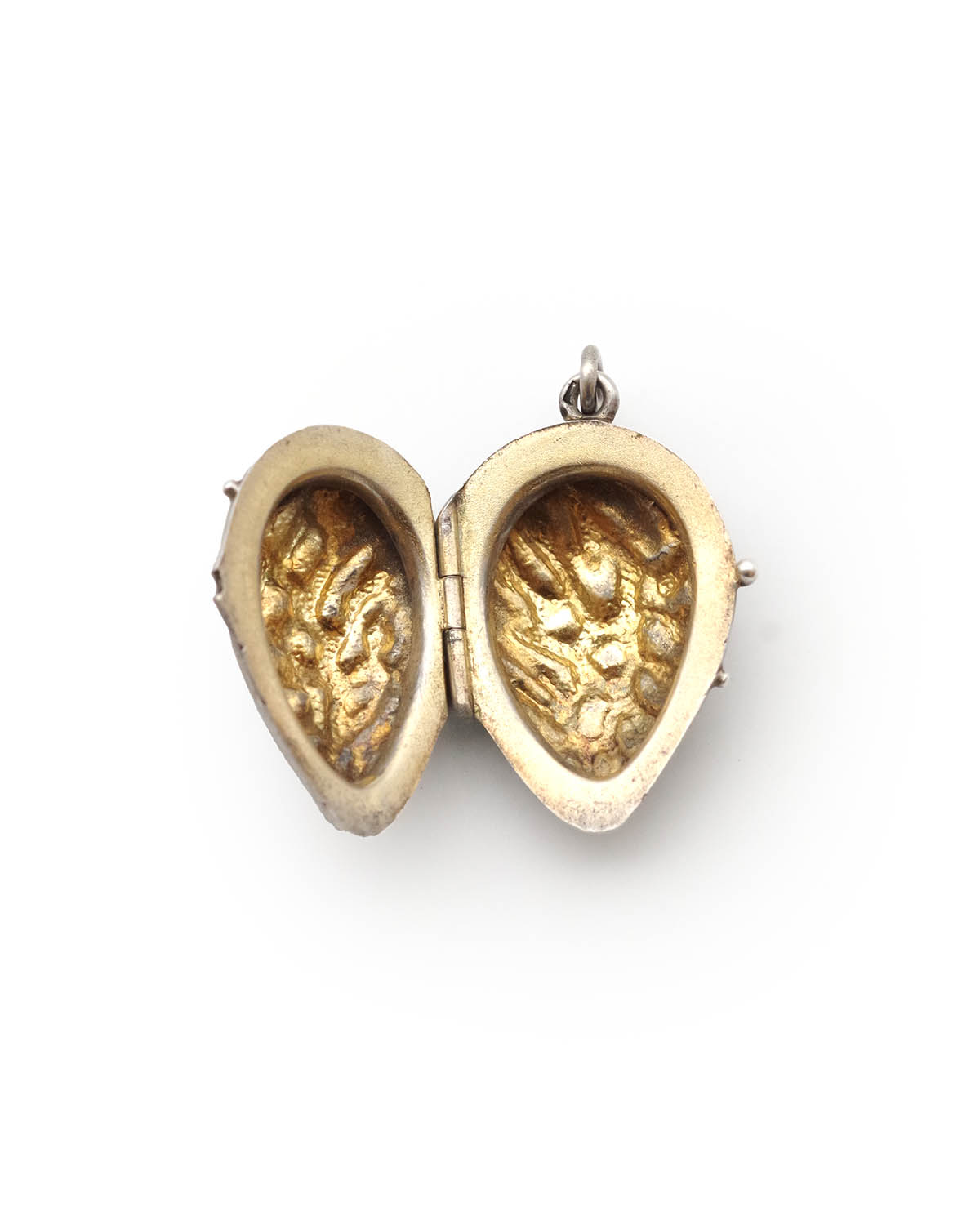 Victorian almond locket pendant