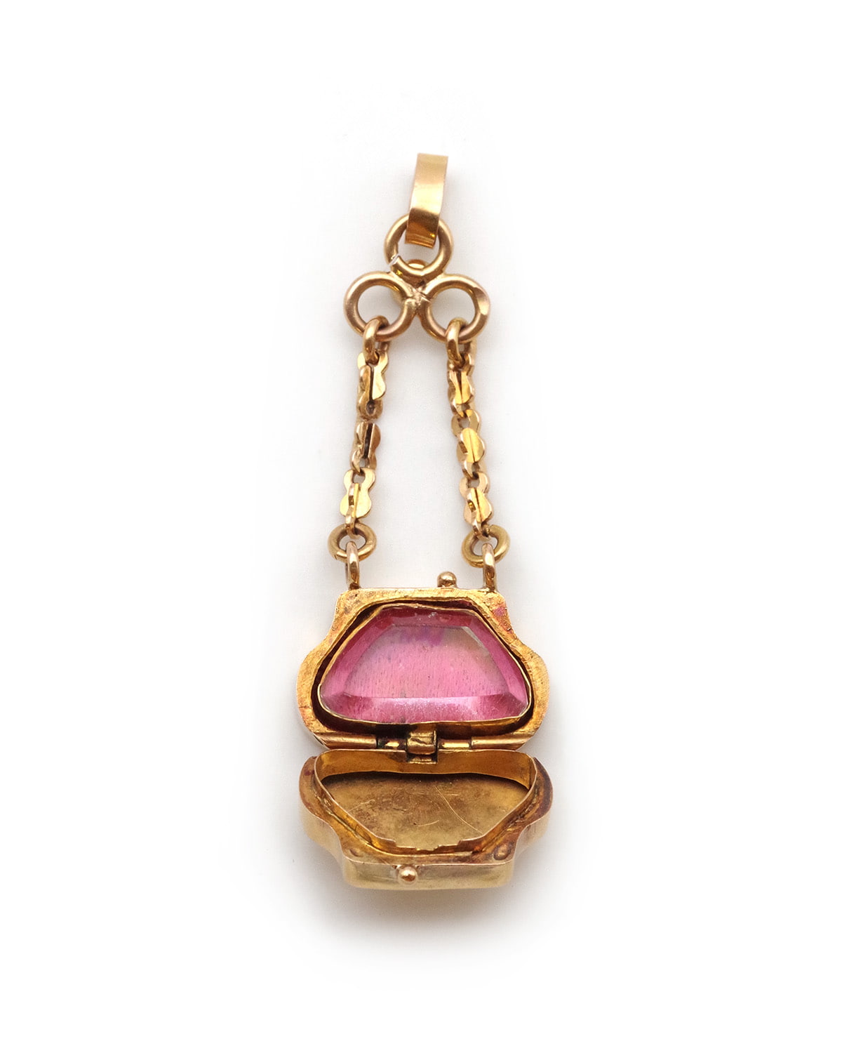 Bag-shaped pendant locket 