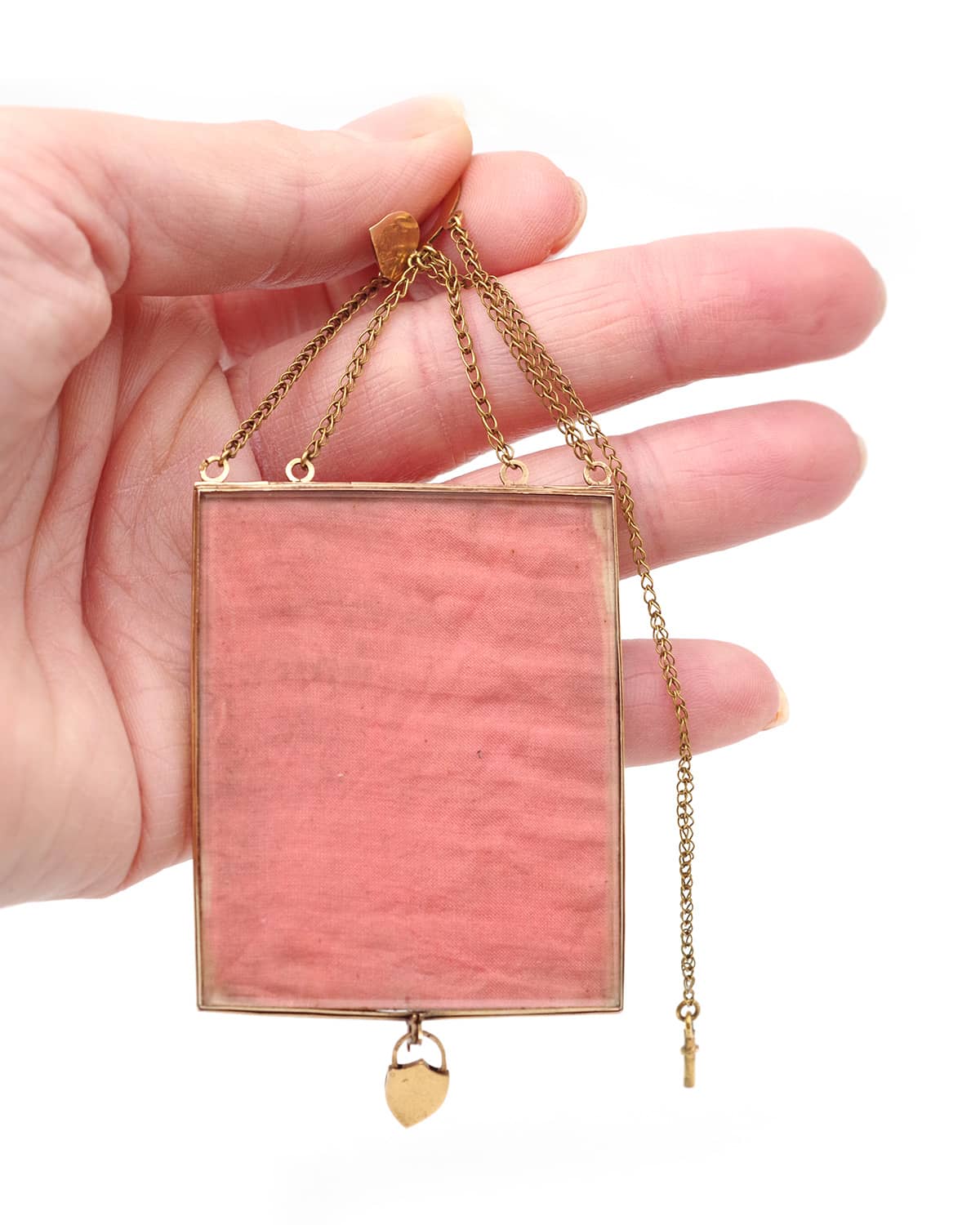 French georgian medallion locket