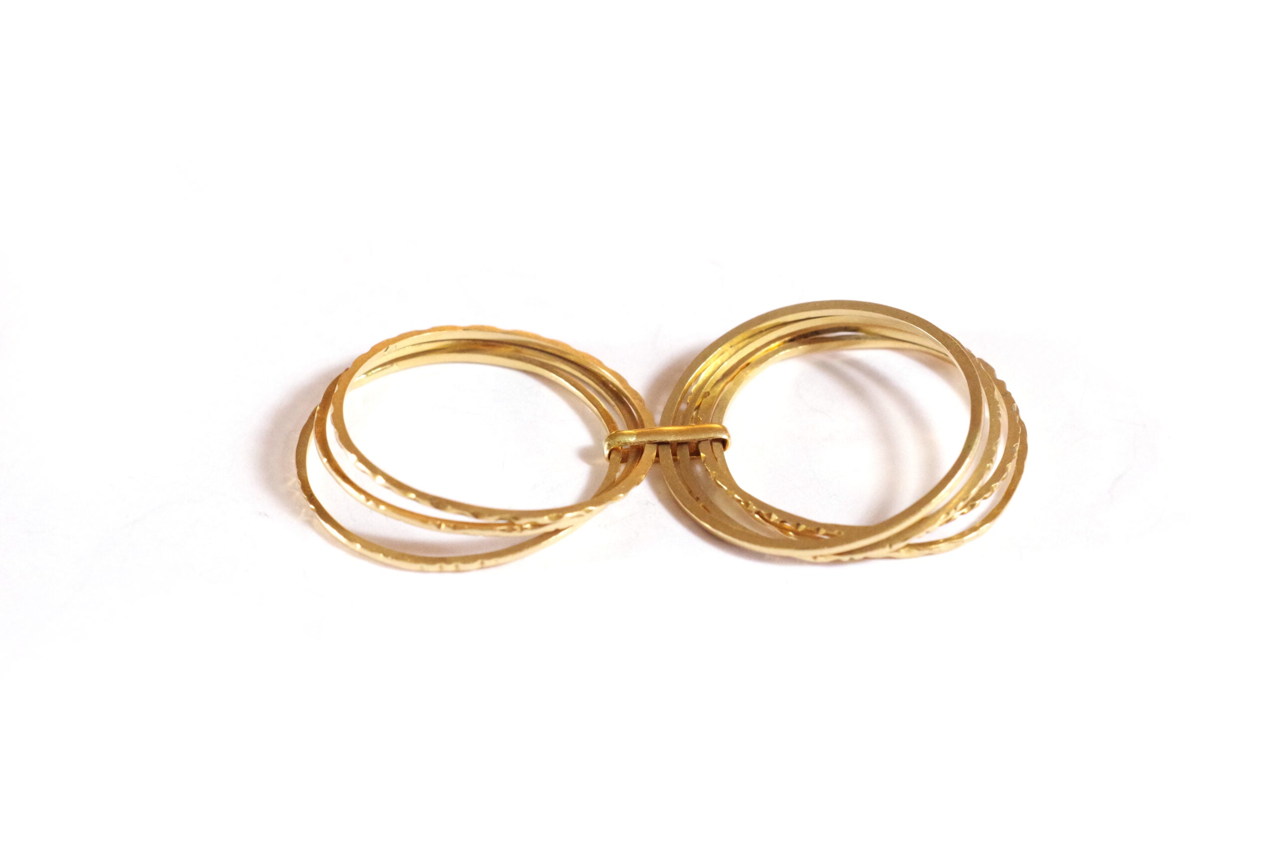 victorian multiples rings in gold English ring