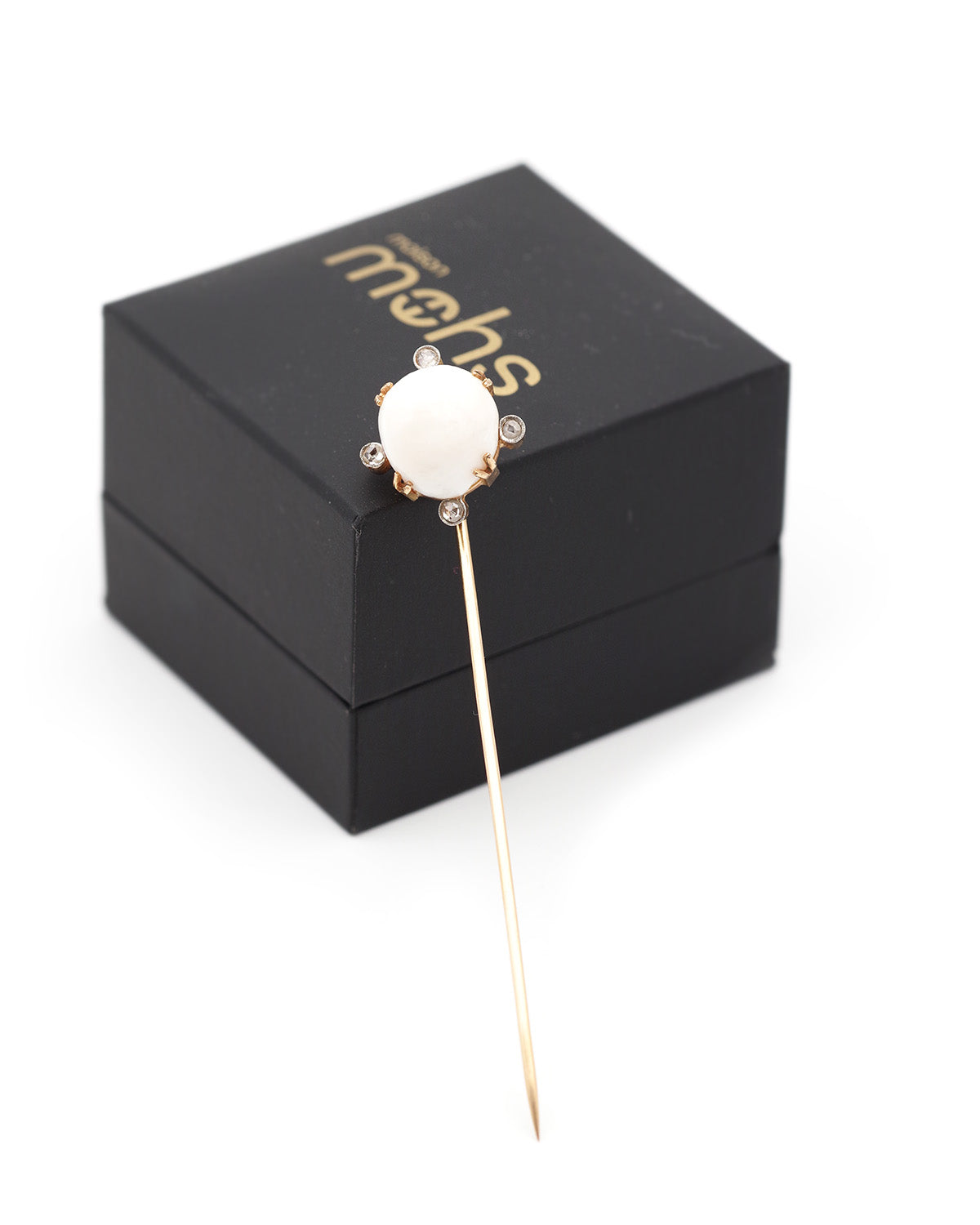 Épingle perle fine porcelainée