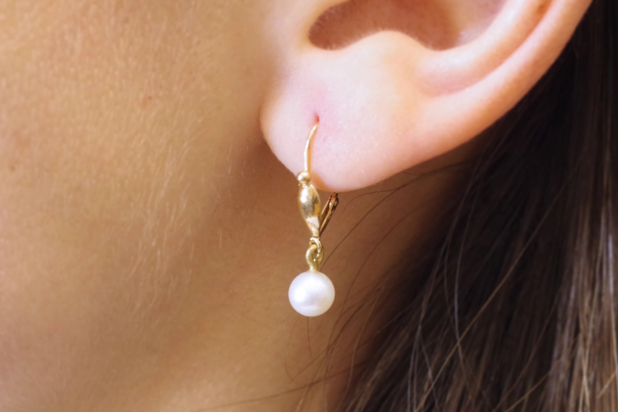 cultured pearl earrings