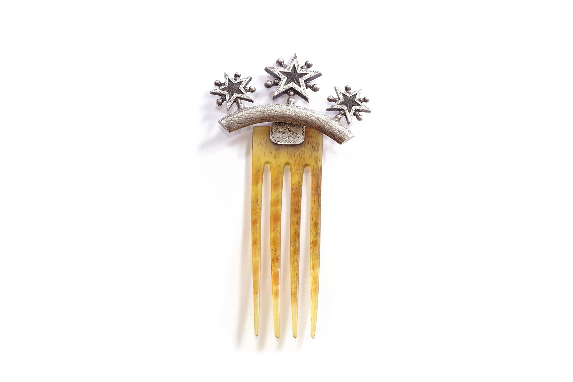 Antique wedding comb in blond corn