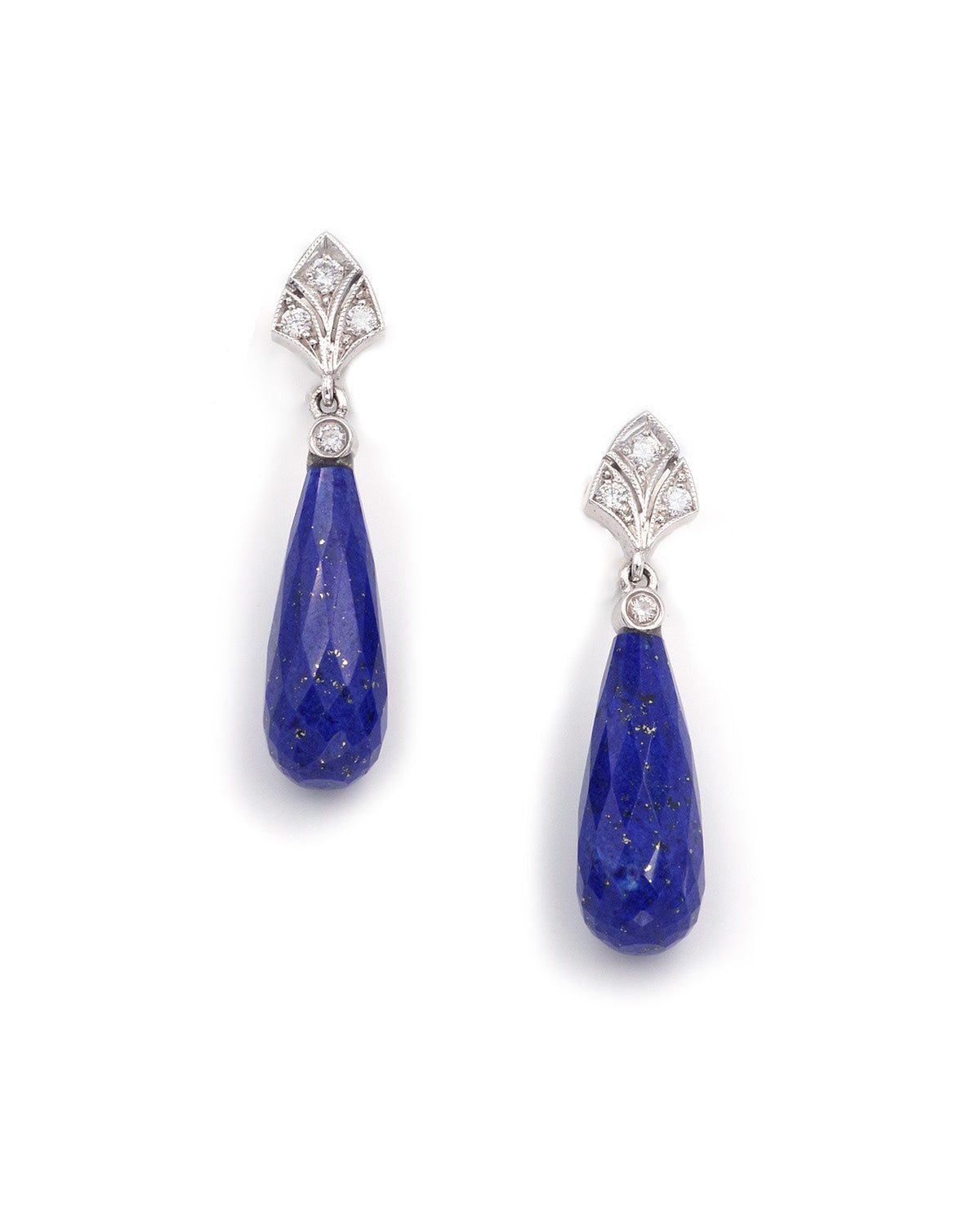 Lapis lazuli drop earrings