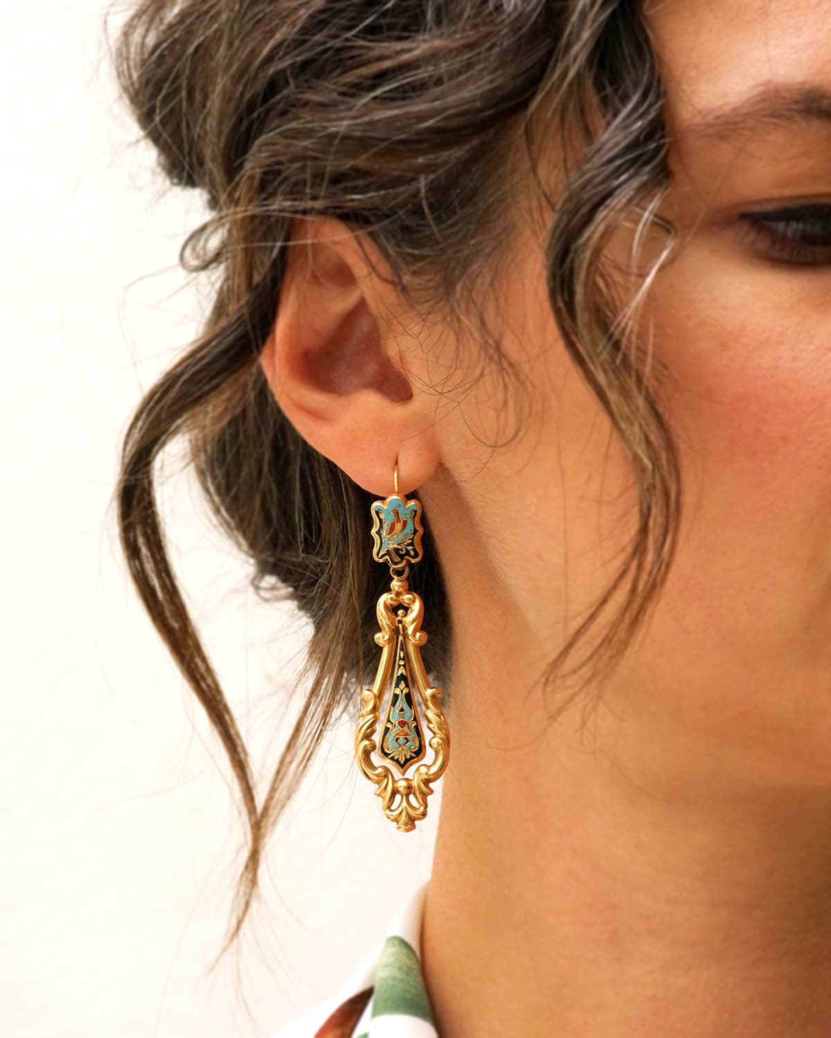 Boucles d'oreilles longues Louis-Philippe