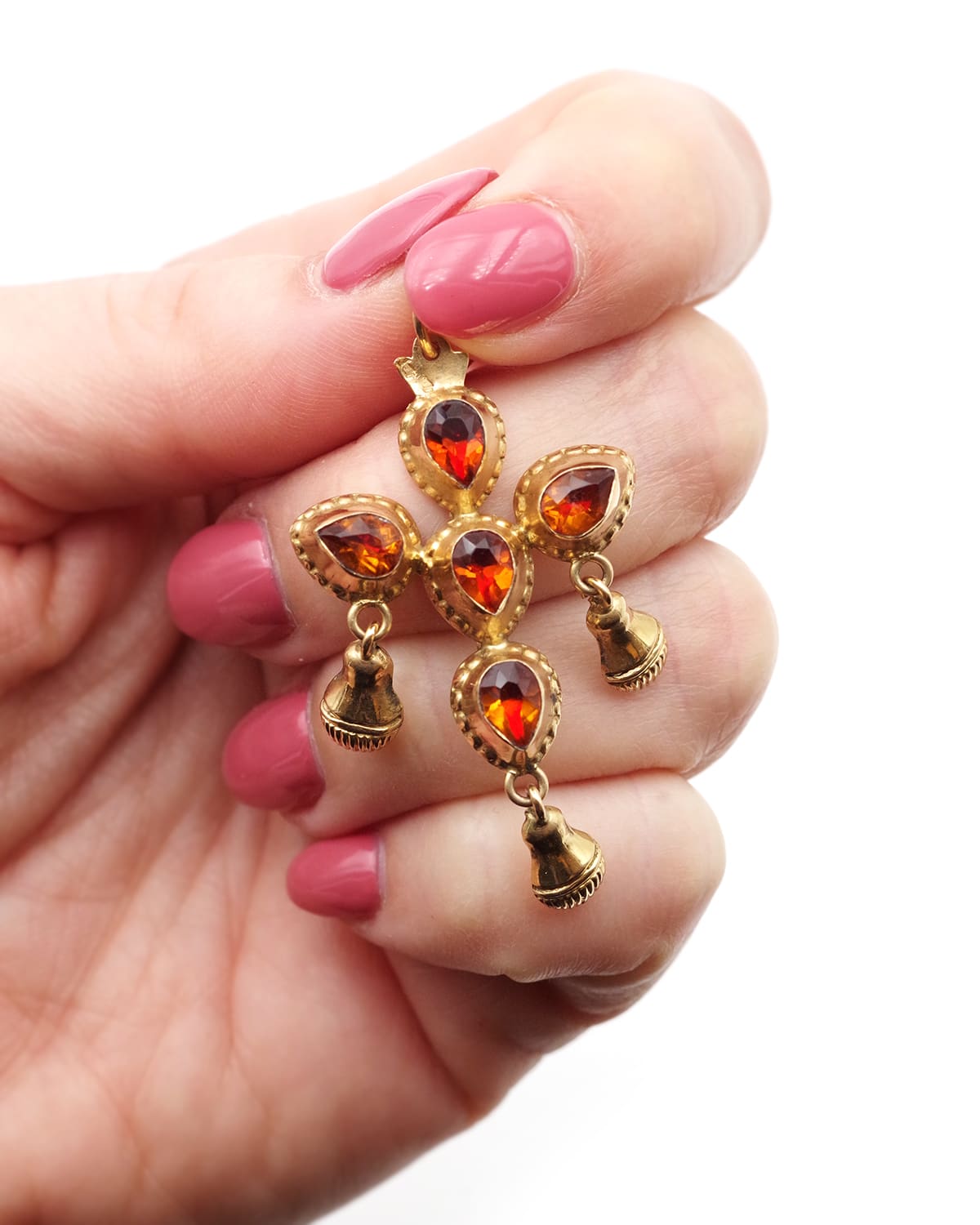 Antique victorian french saint esprit pendant