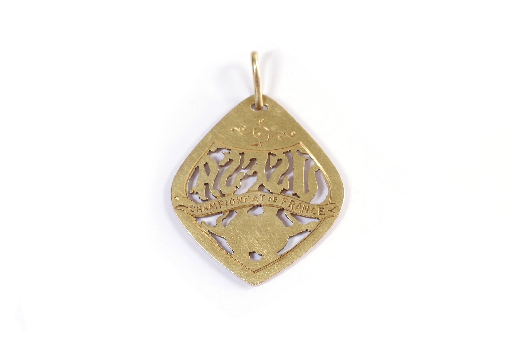 Antique athletic medal pendant