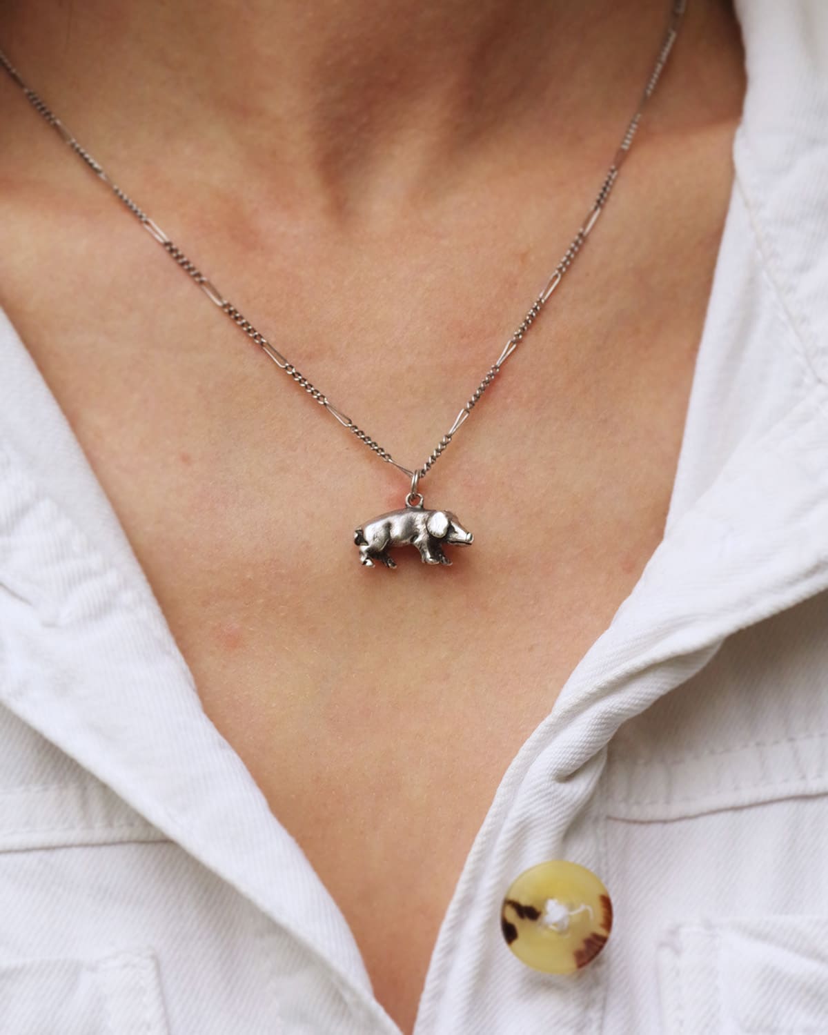 Pendentif cochon porte-bonheur