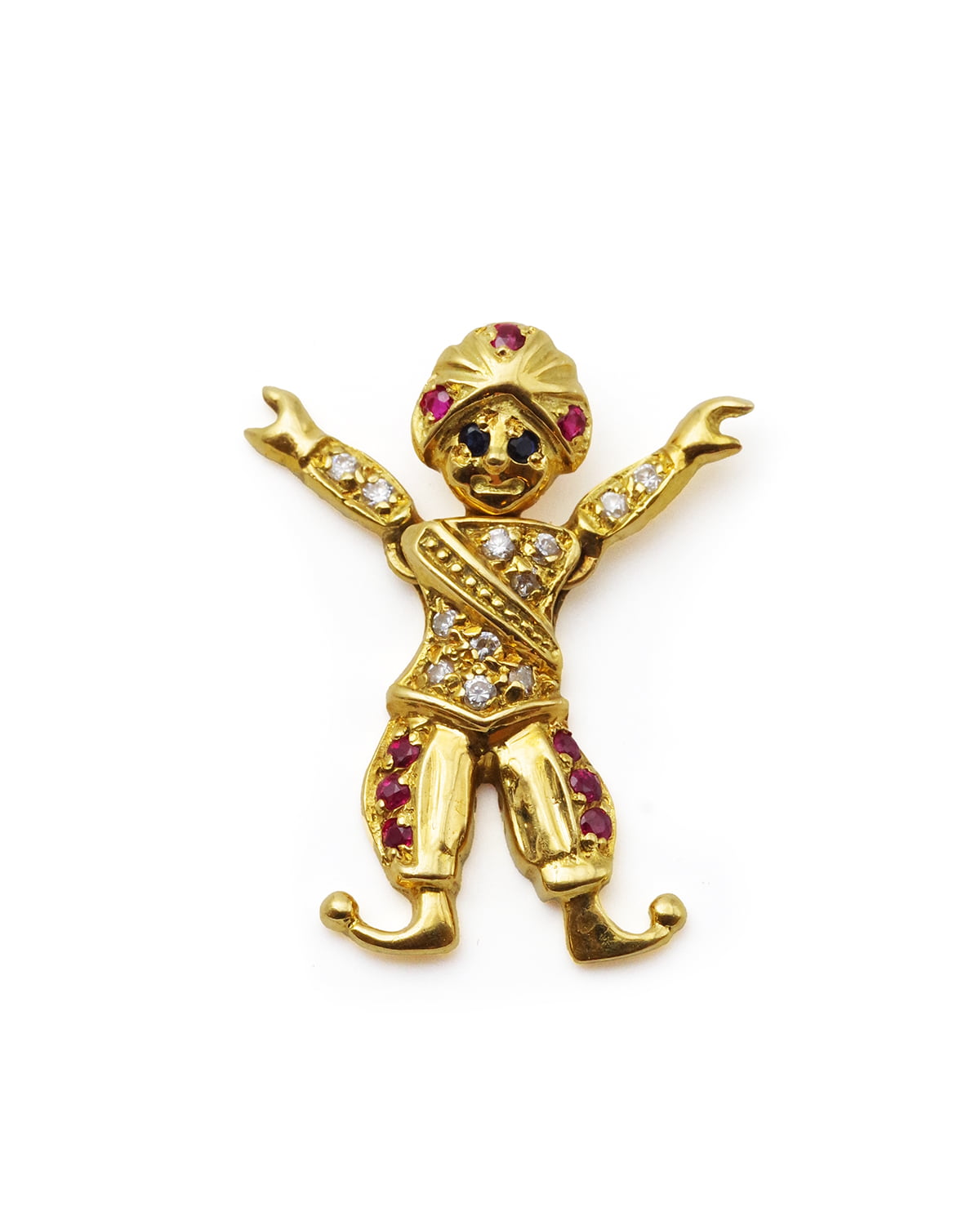 Vintage sultan ruby gold pendant