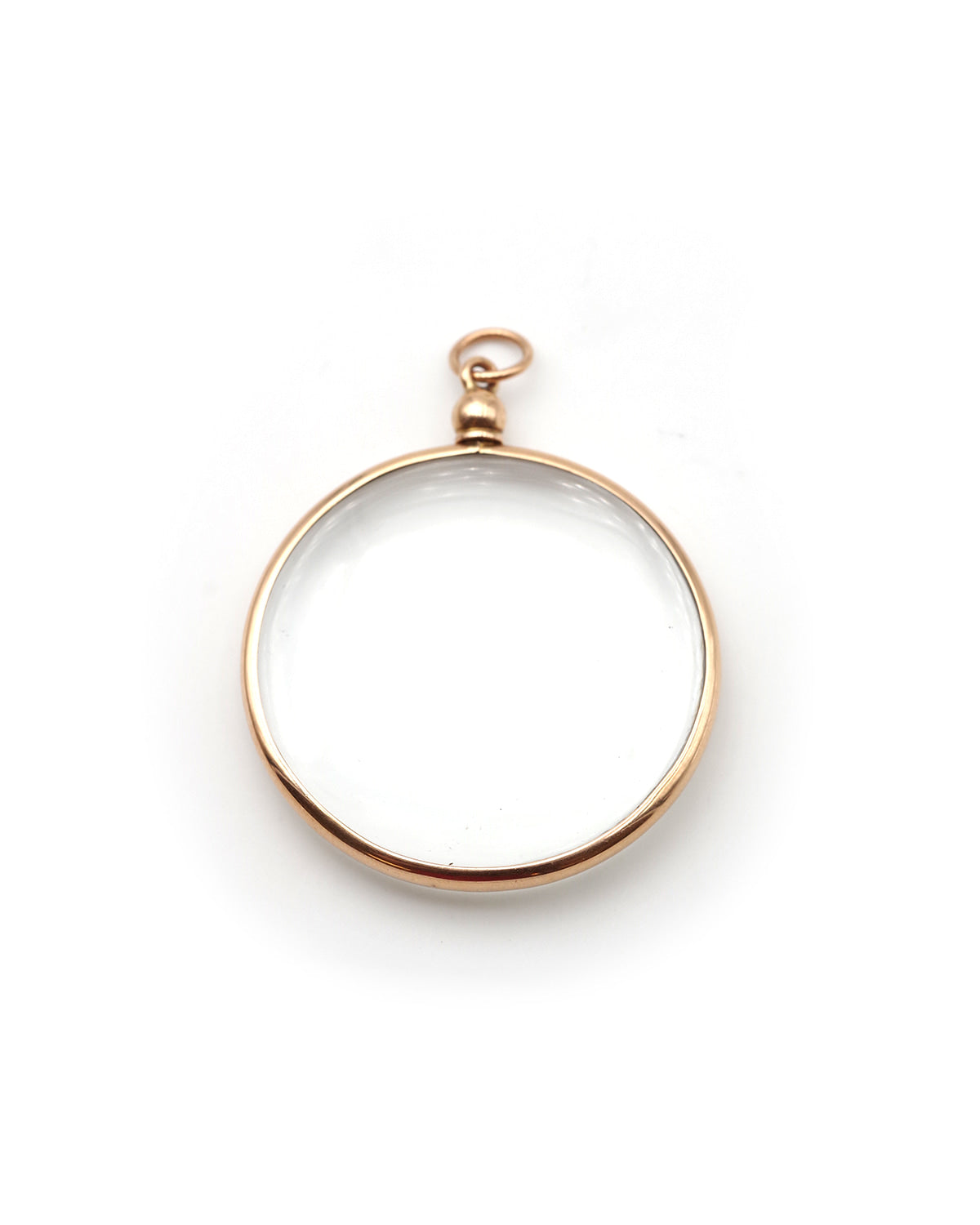 Grand pendentif porte photo en or