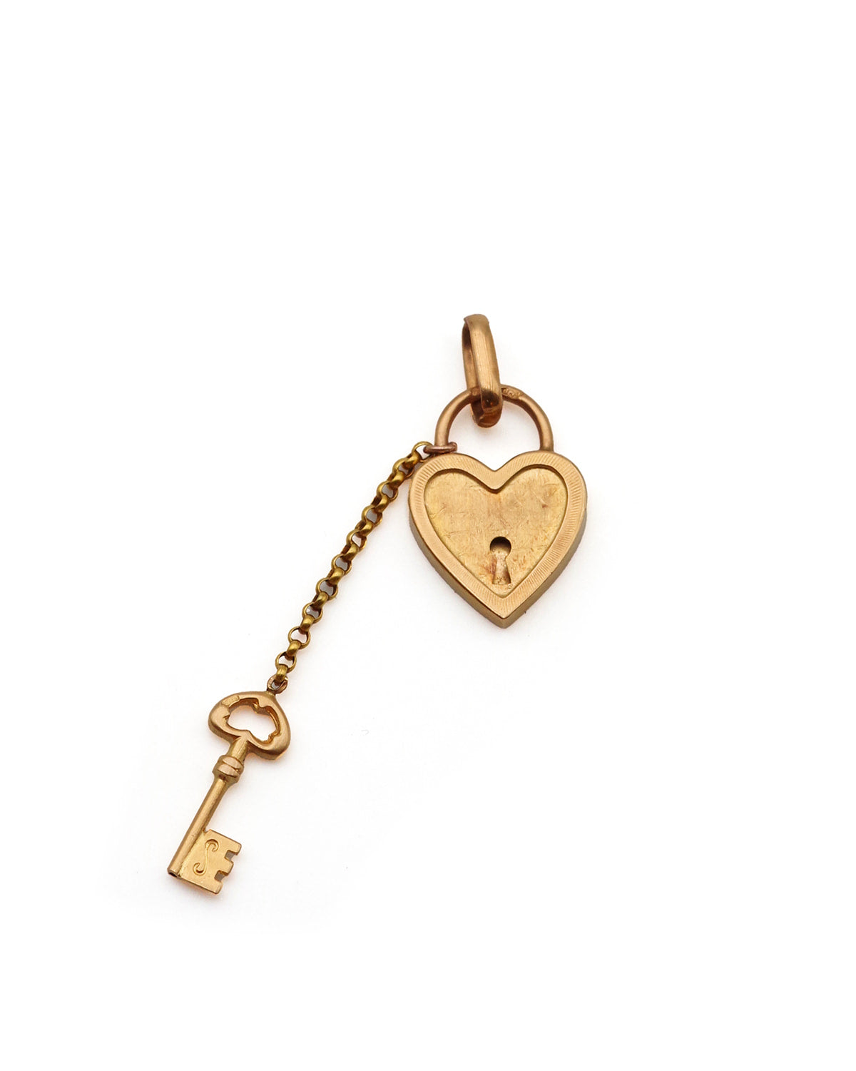 Pendentif cœur cadenas
