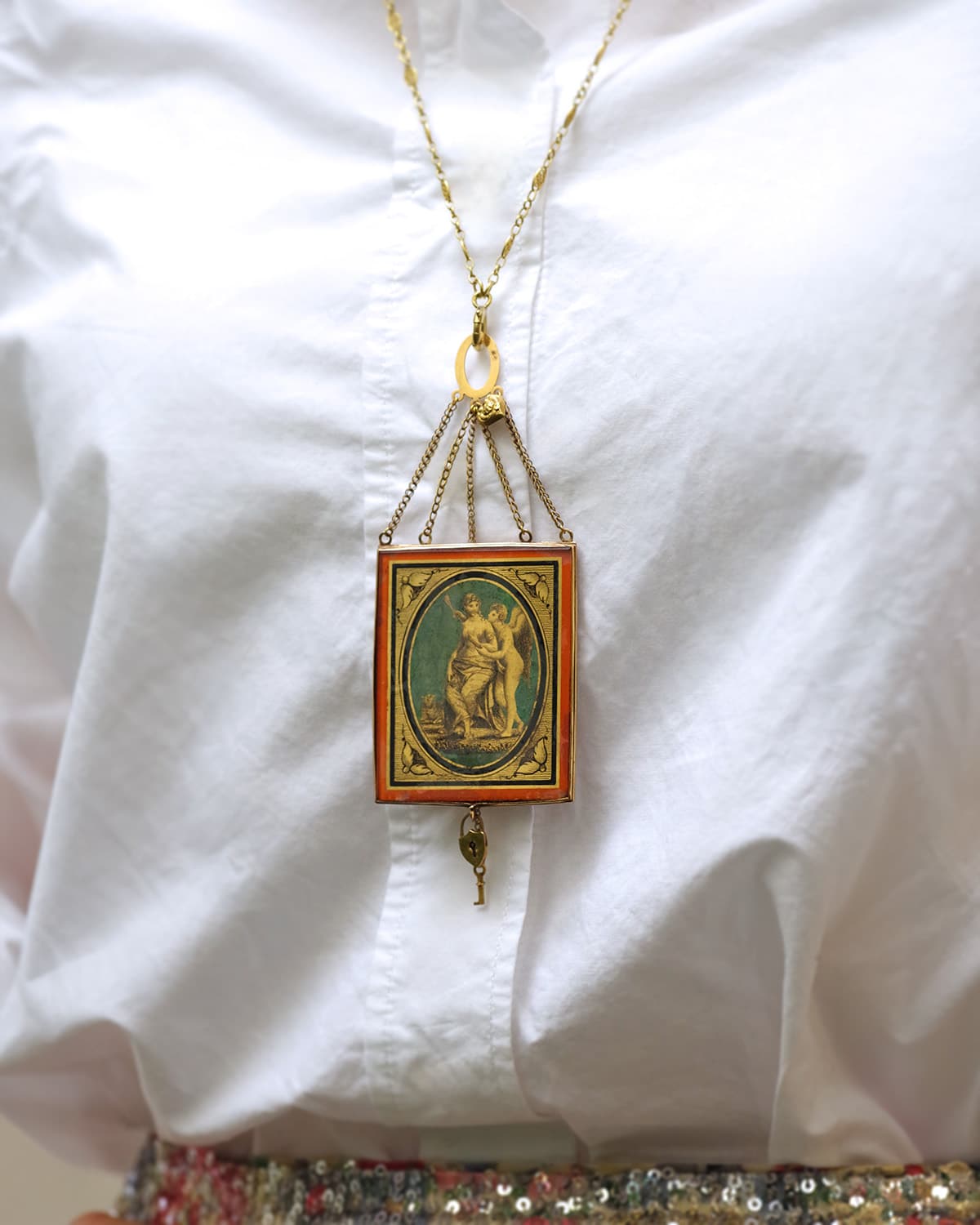 Georgian french locket pendant