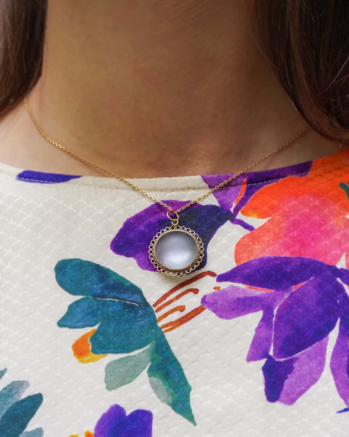 Pendentif gold locket pendant