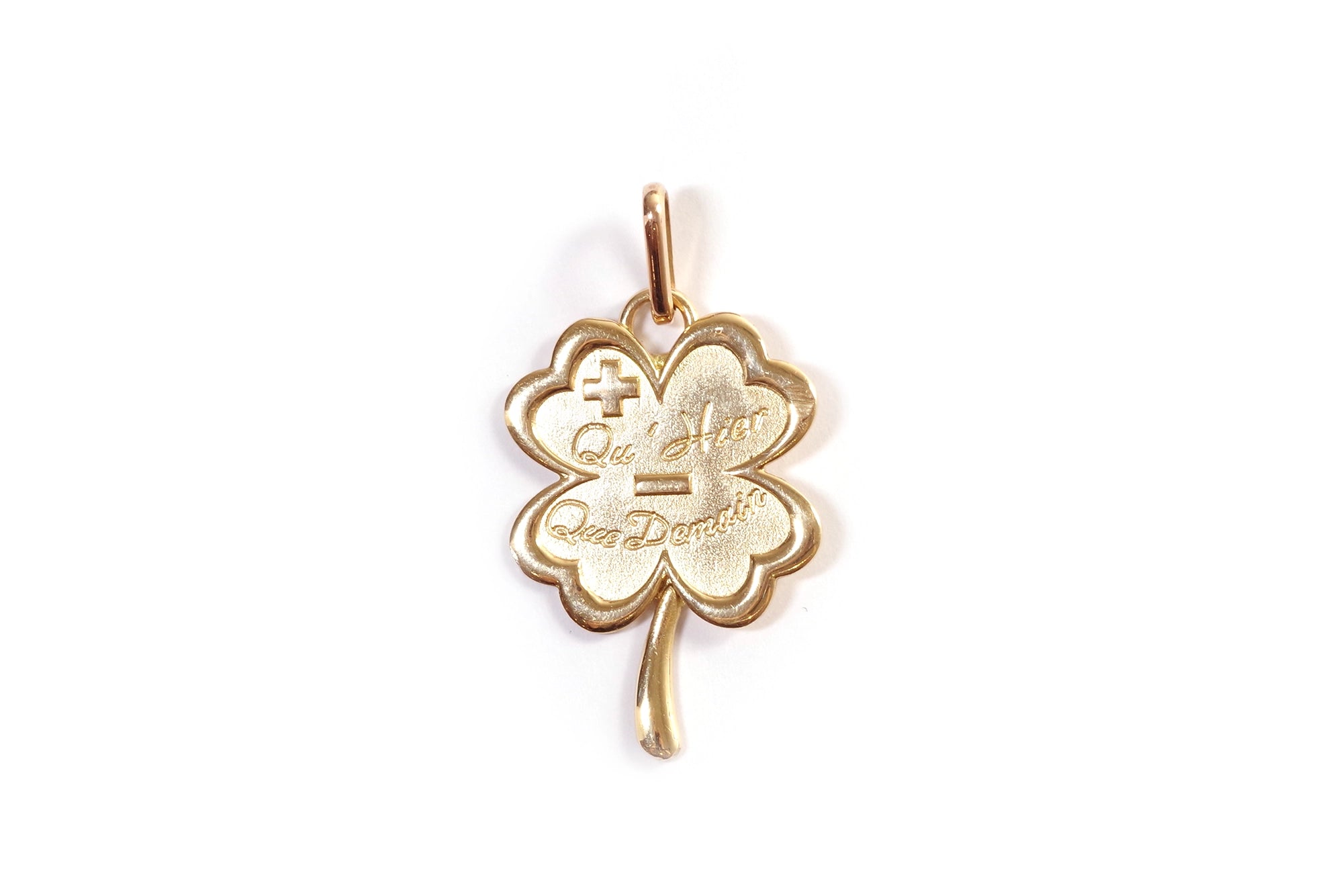 Clover love medal in gold