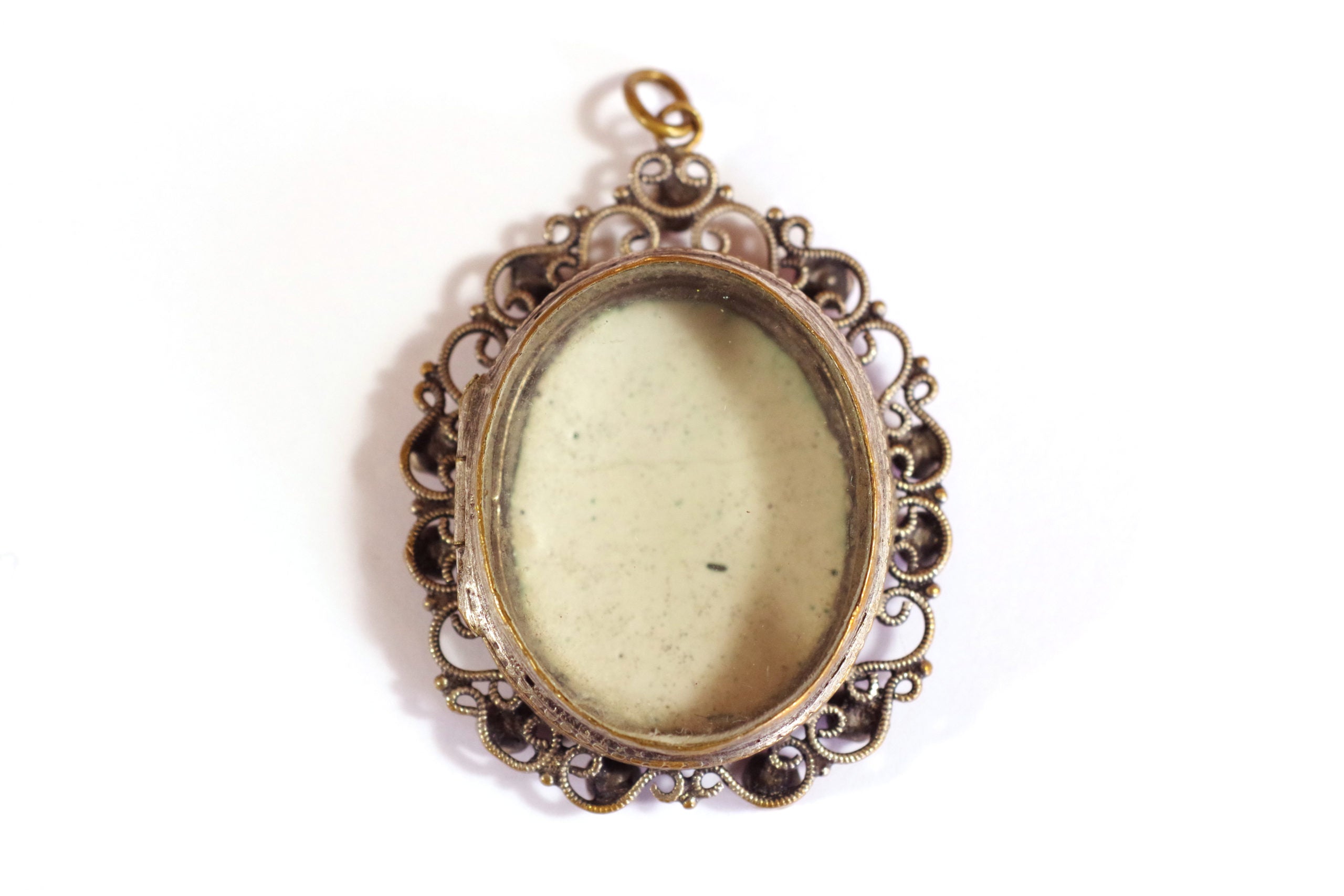 hair locket pendant metal