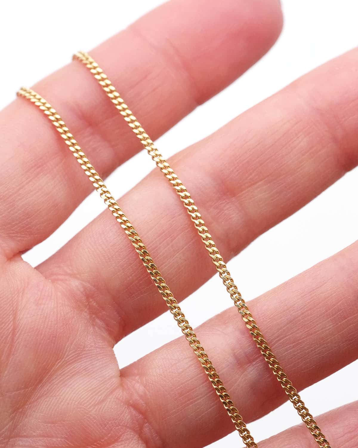 chaine ancienne gourmette en or