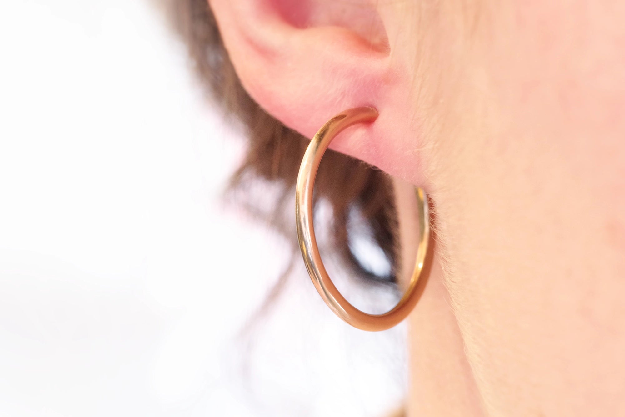 gold hoop earrings