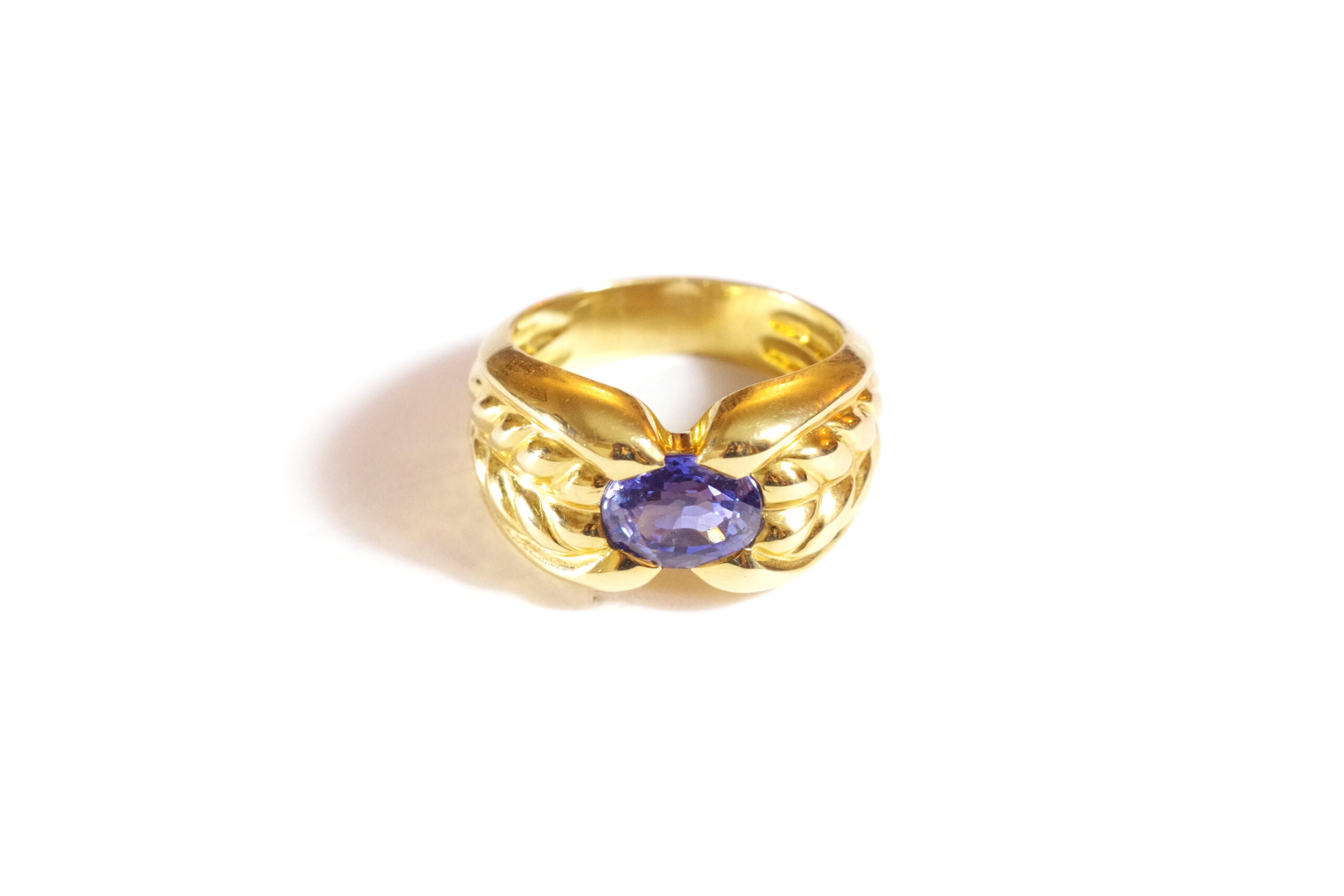 bague vintage saphir de ceylan