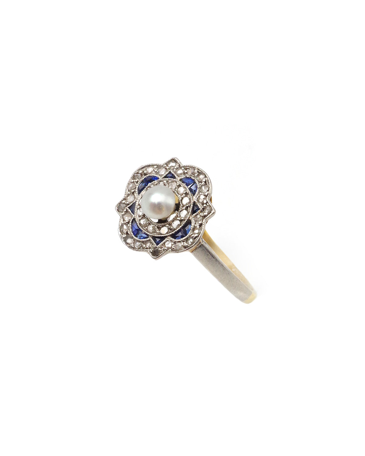Art Deco sapphire diamond ring