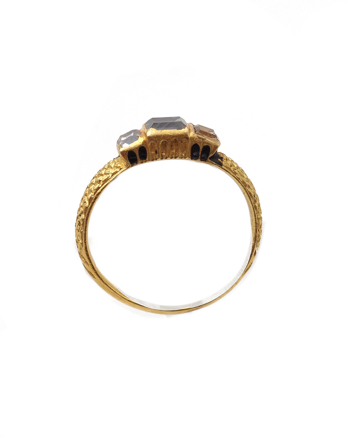 Bague diamants en or 22k