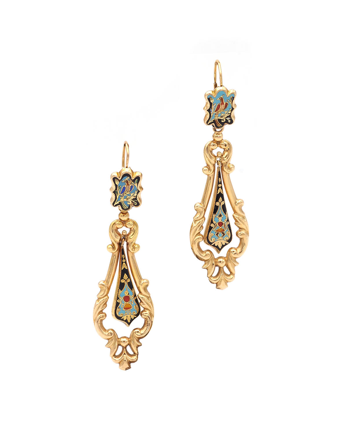 Boucles d'oreilles longues Louis-Philippe