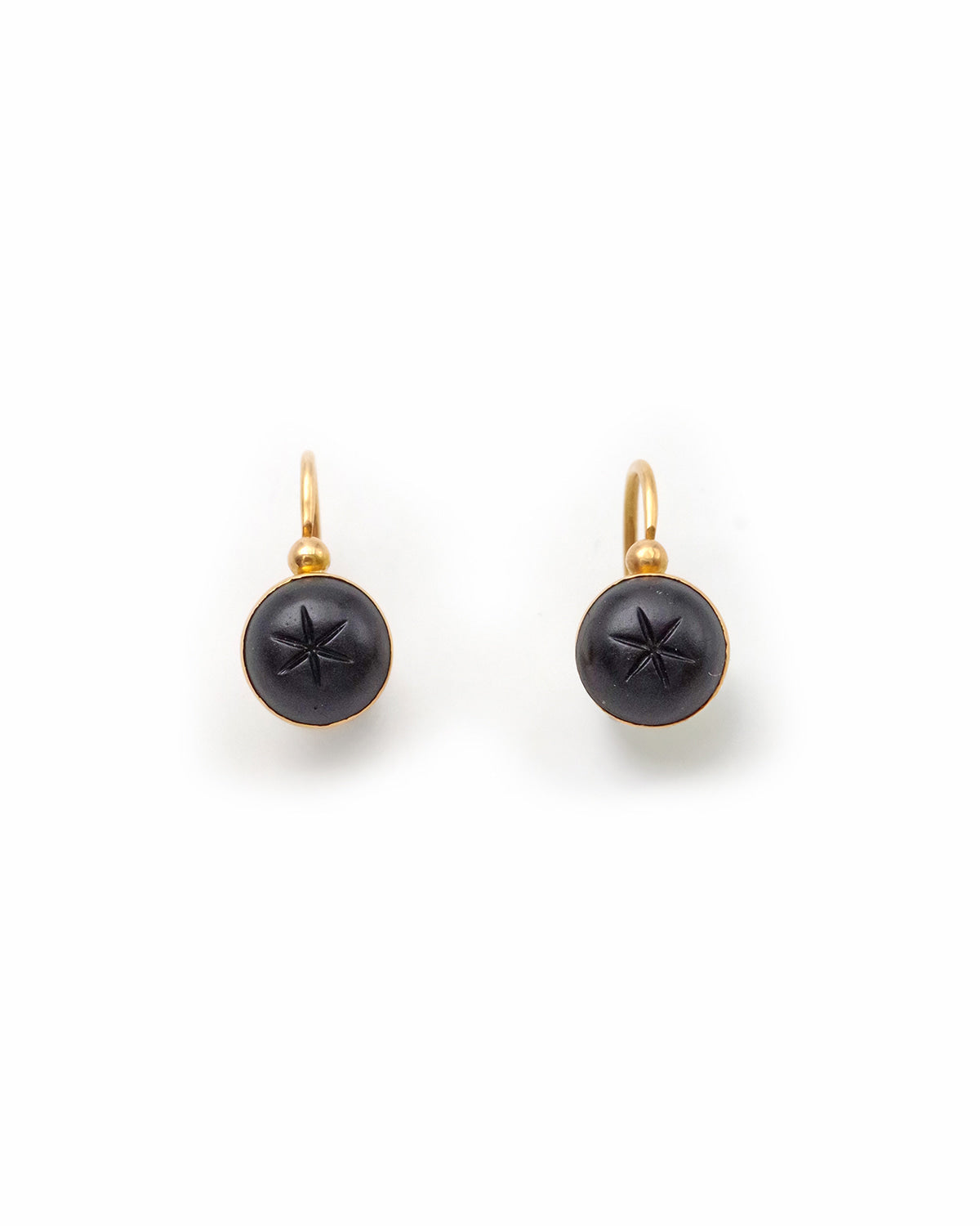 Antique victorian black earrings