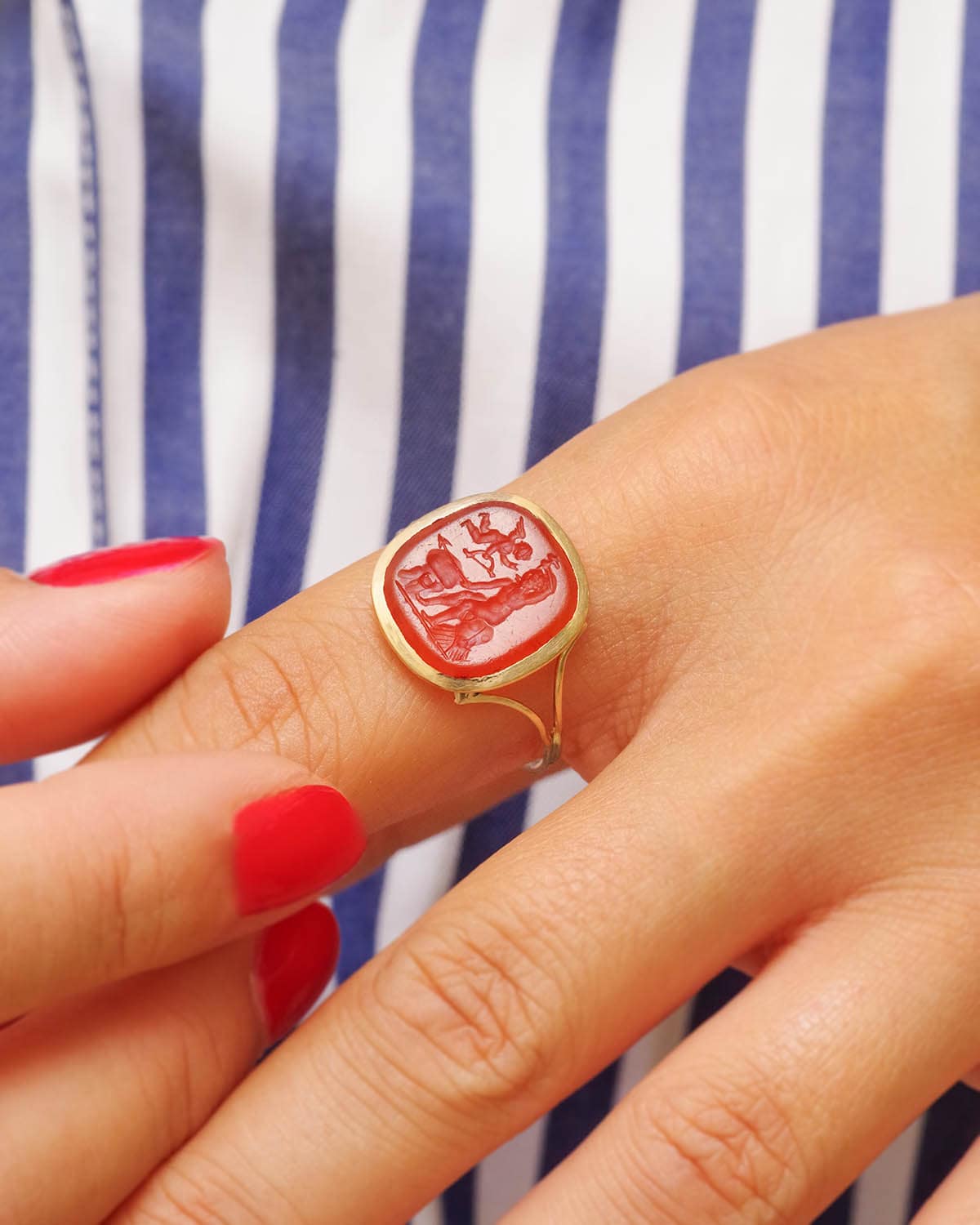 Bague intaille Héphaïstos