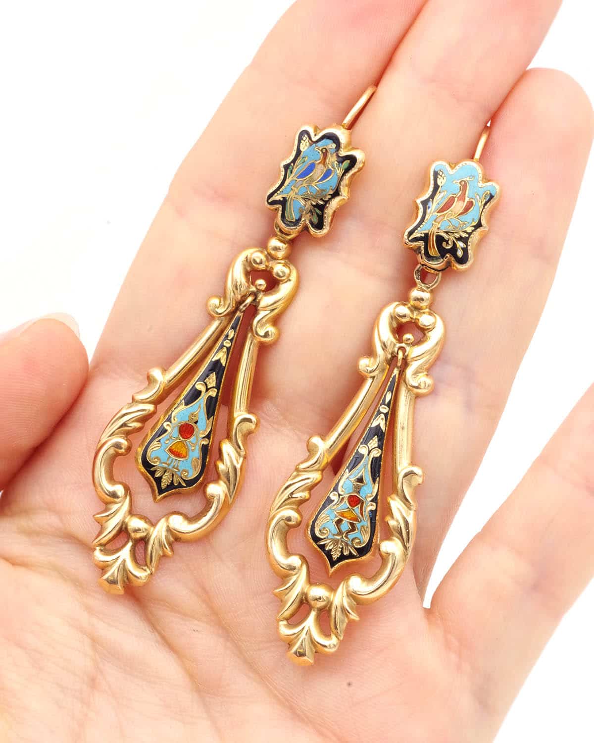 Boucles d'oreilles longues Louis-Philippe