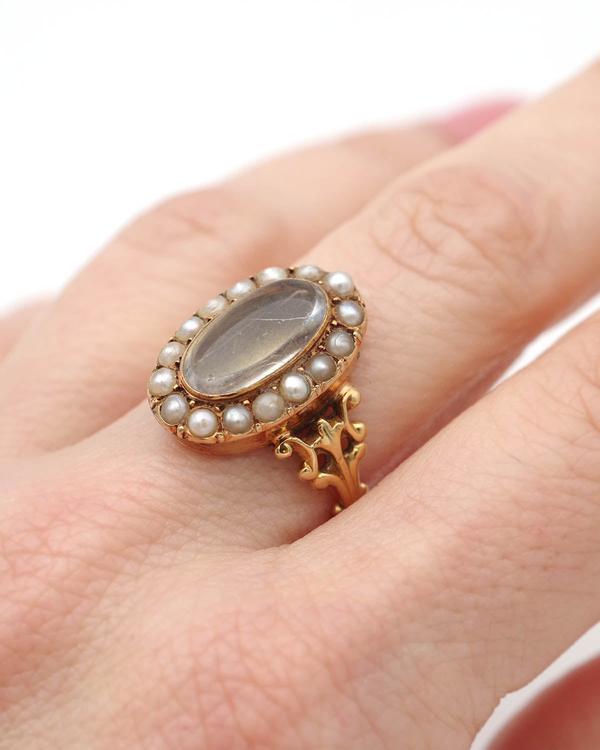 Antique secret locket ring