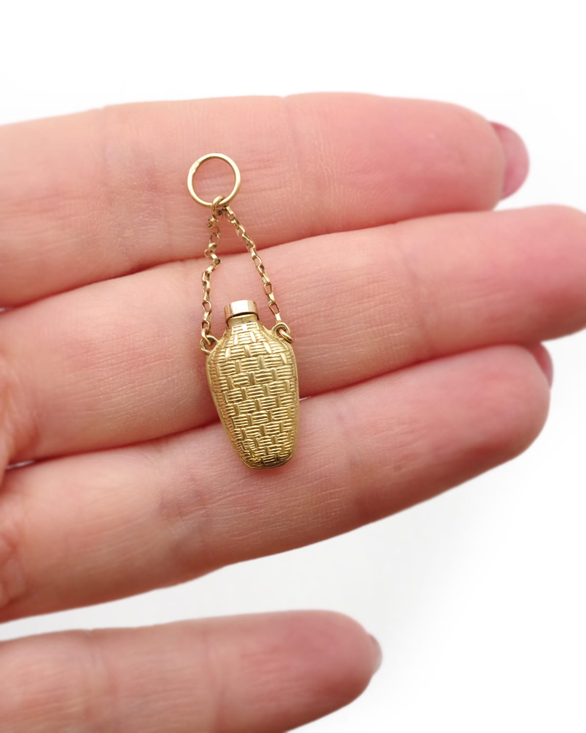 Victorian bottle charm pendant