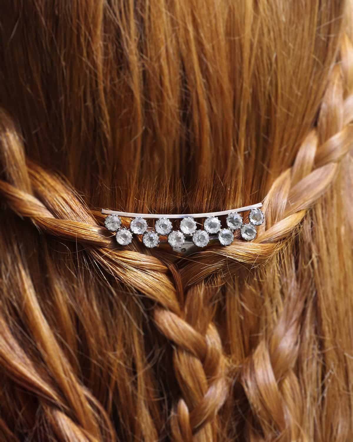 peigne chignon coiffure de mariée