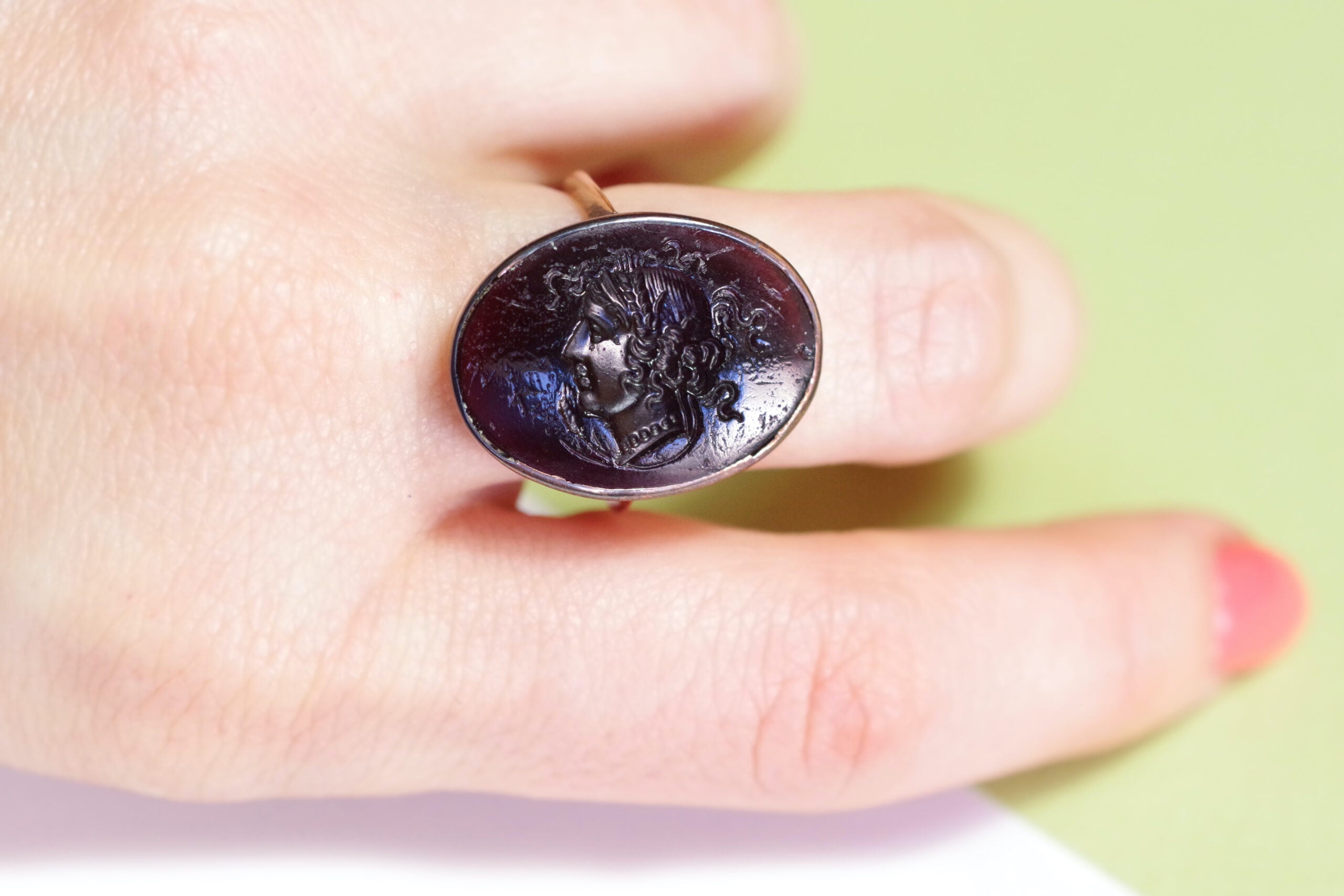 Demeter intaglio ring