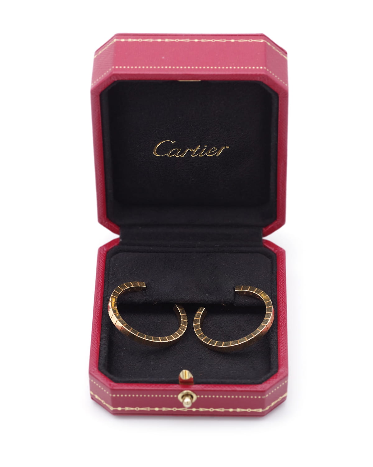 Cartier gold hoop earrings