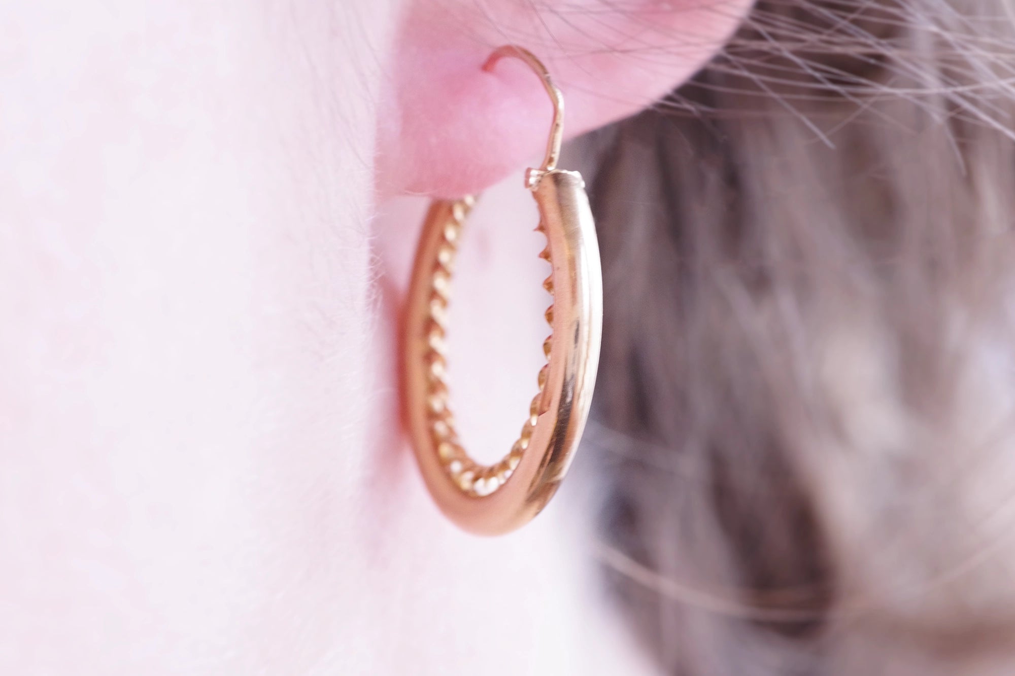 big gold hoop earrings