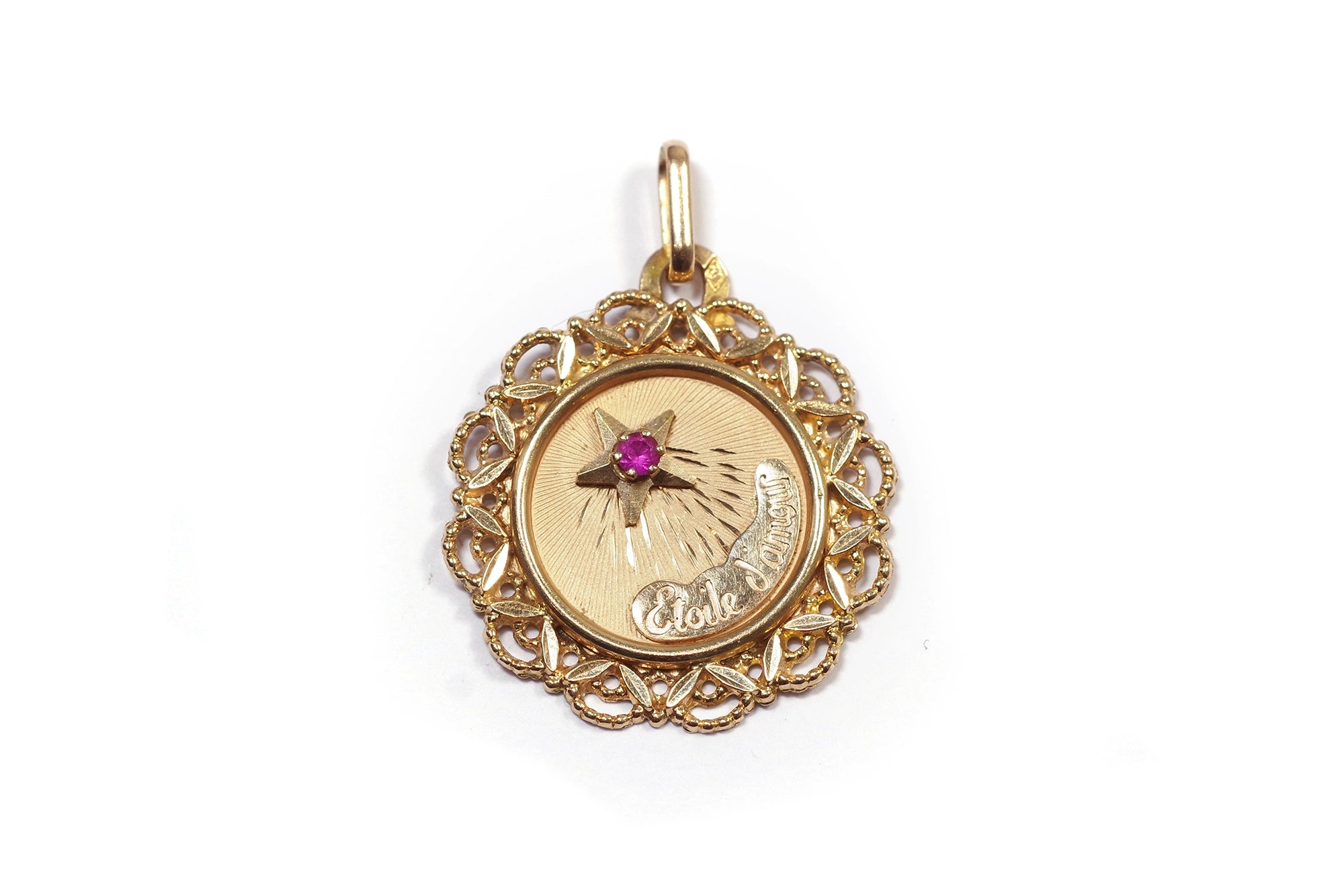 Love star pendant medal