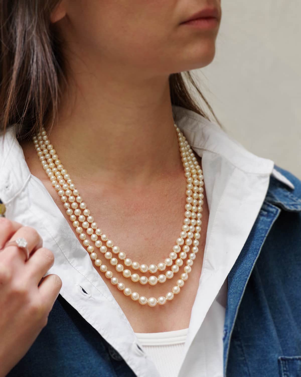Vintage cultured pearl necklace