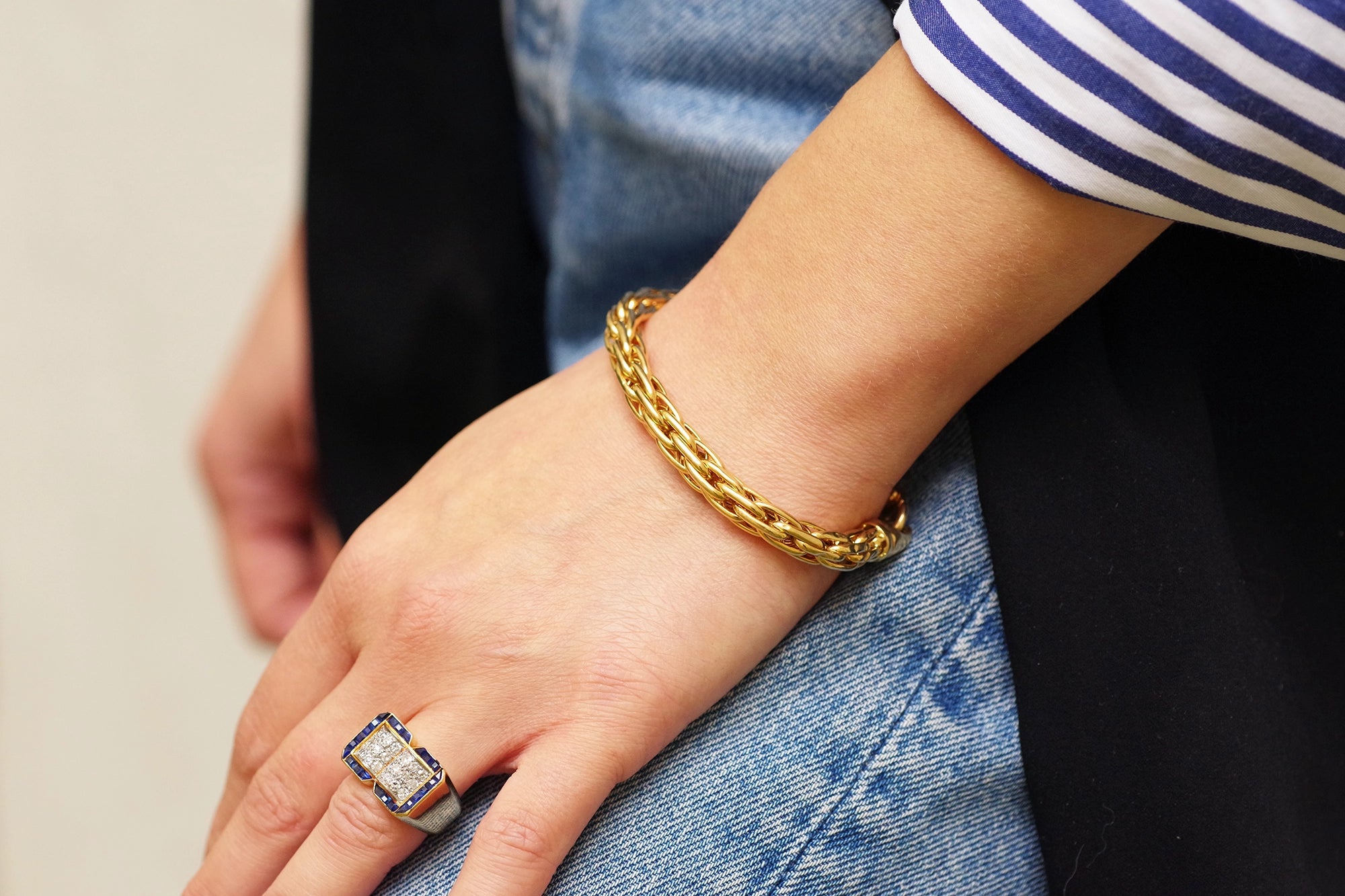 Vintage wheat mesh bracelet