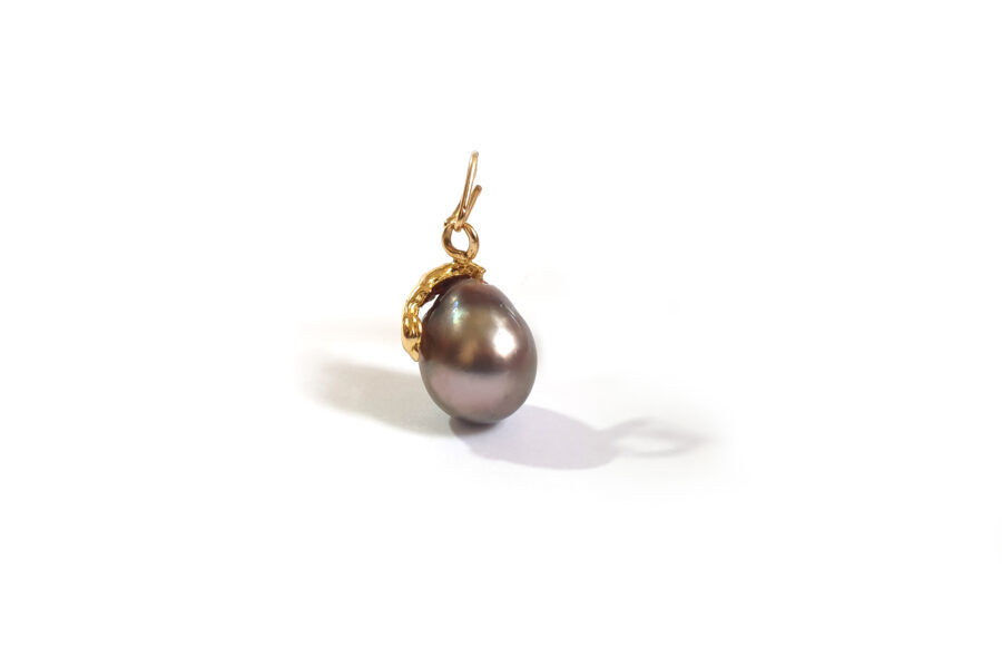 pendentif perle de tahiti en or
