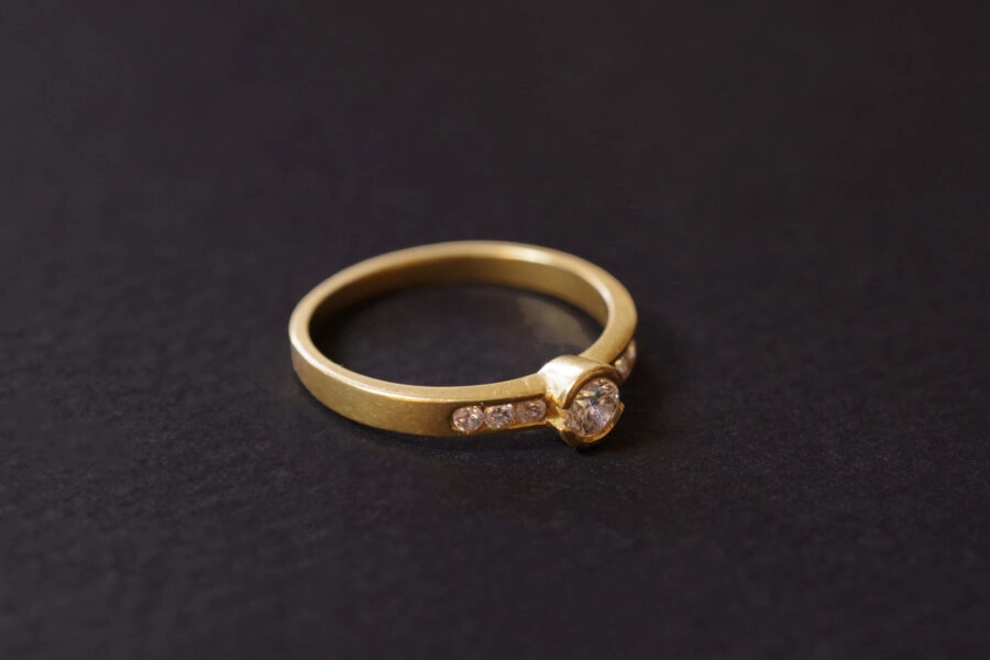 bague fiancailles mariage diamants vintage