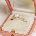 Victorian ring pearl diamond